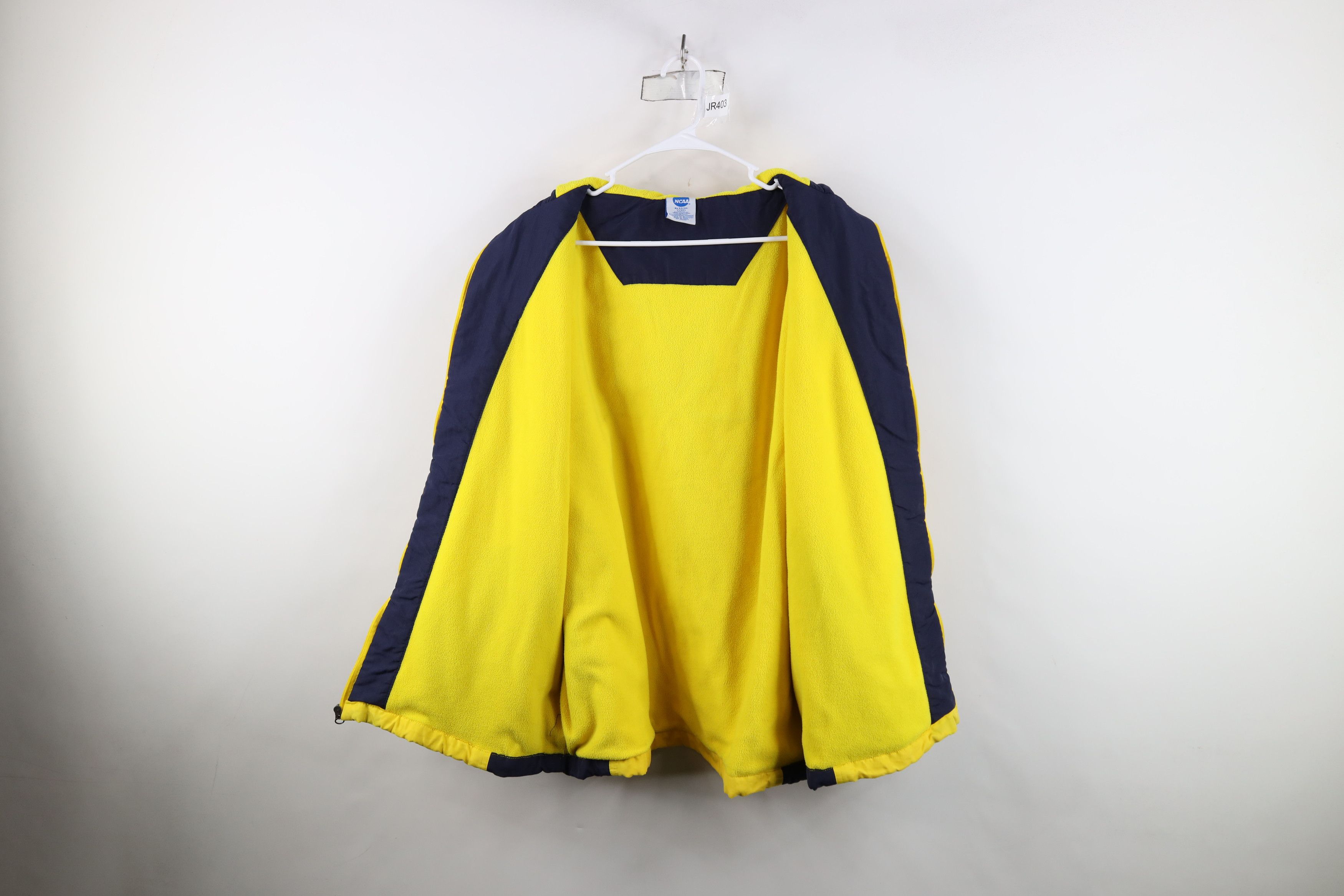 Vintage Vintage Fleece Lined University of Michigan Hooded Jacket Size US L / EU 52-54 / 3 - 10 Thumbnail