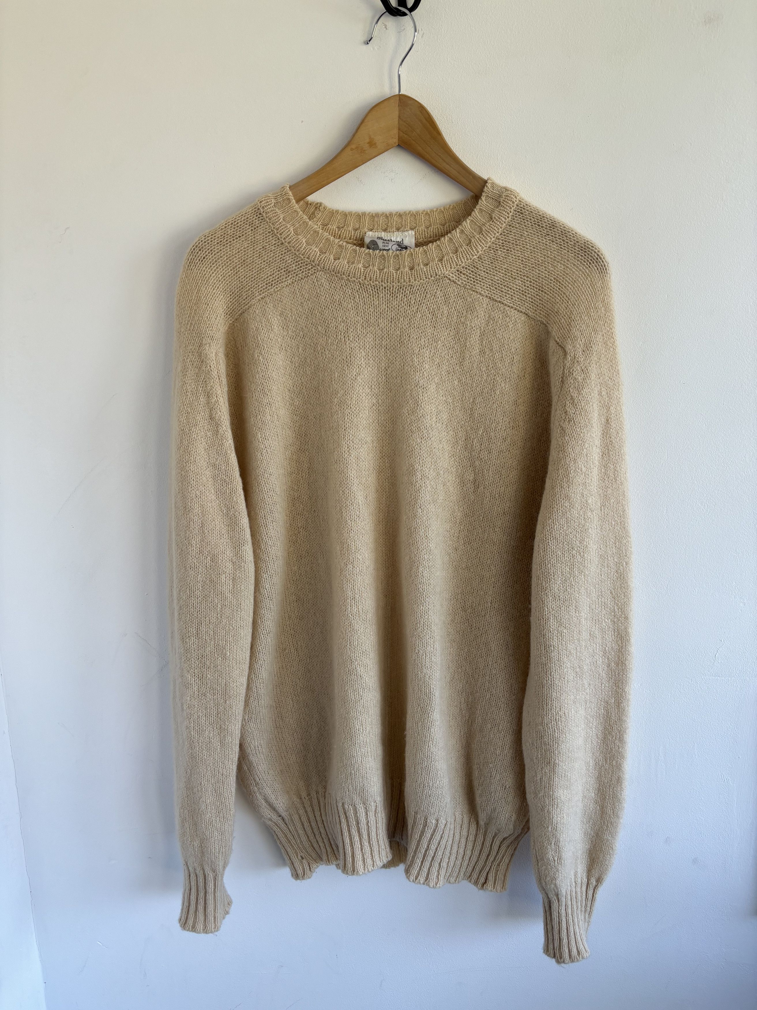Vintage Vintage Shetland Pure Wool Classic Knitted Sweater Size US L / EU 52-54 / 3 - 1 Thumbnail