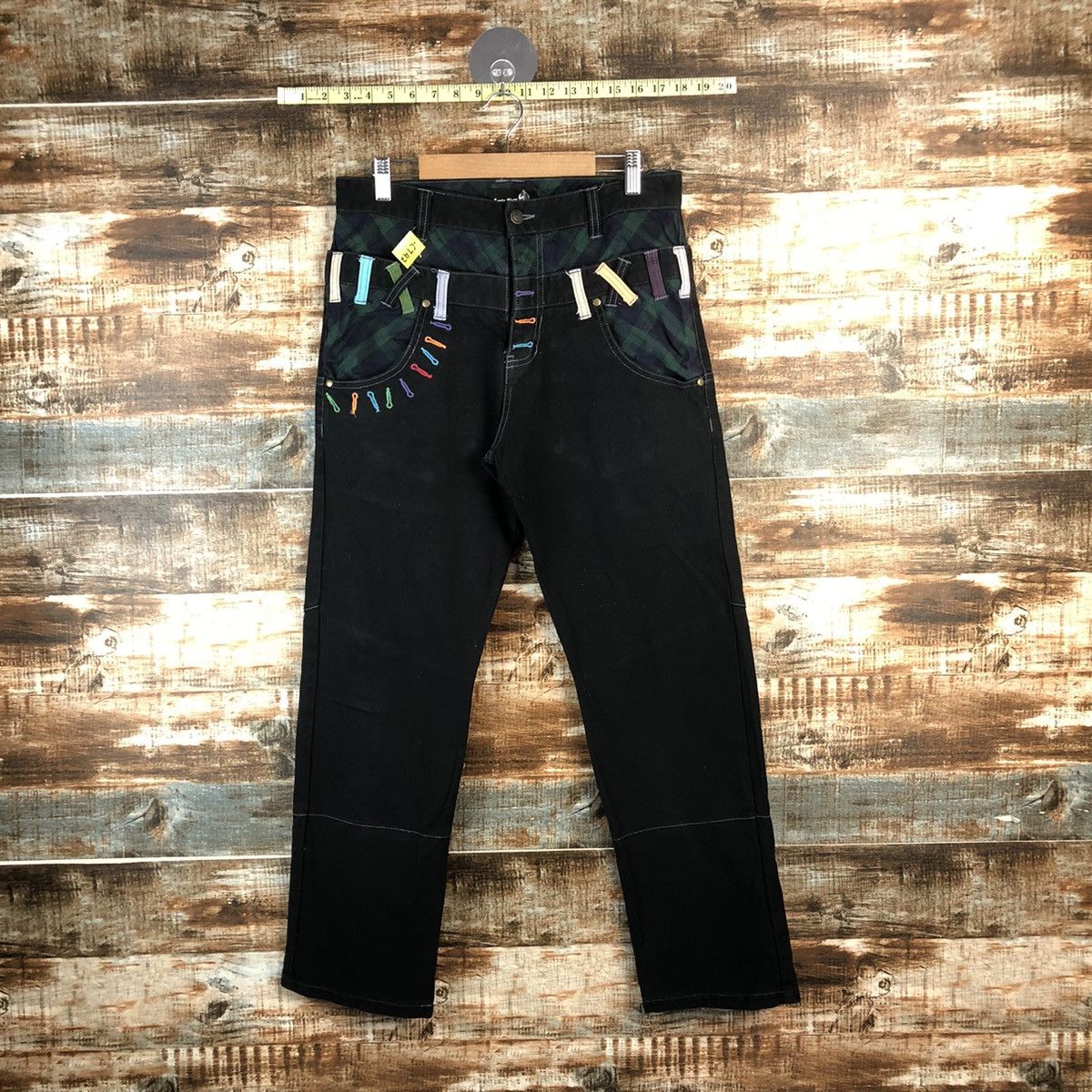 Japanese Brand DL Jungle Strom double waist rapper hip hop Pants #C742 Size US 30 / EU 46 - 1 Thumbnail