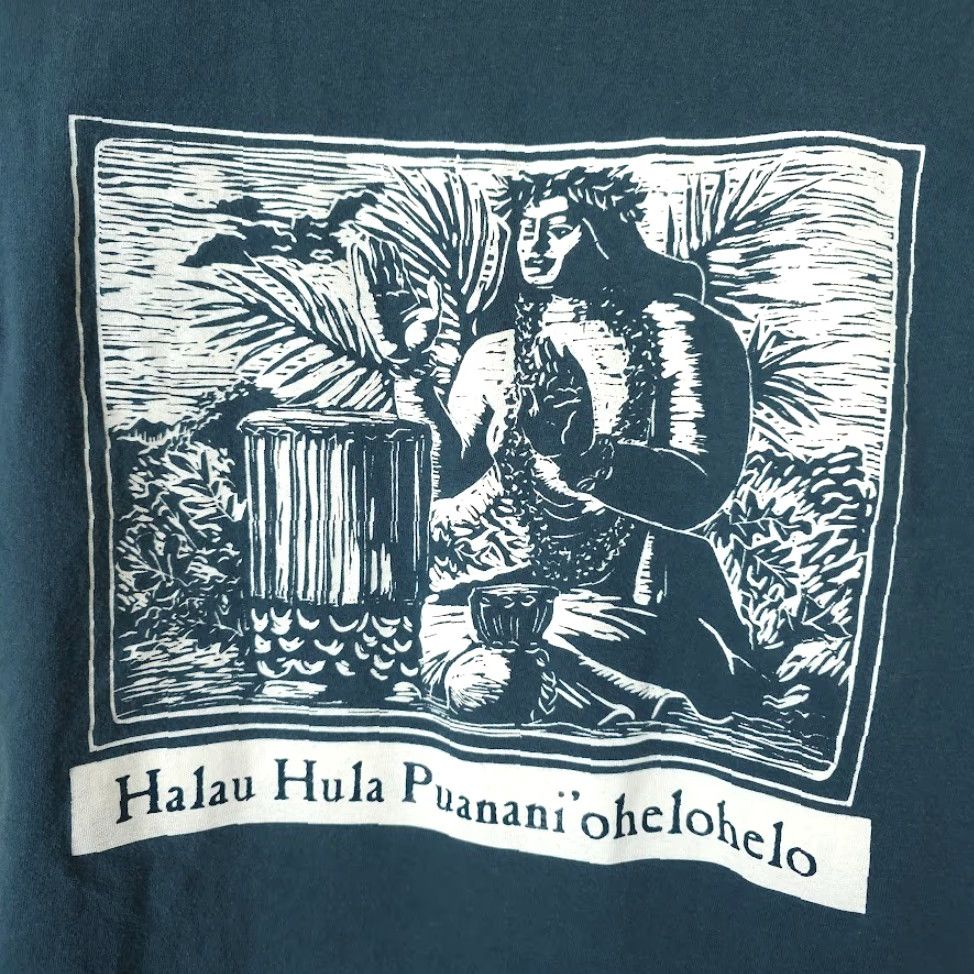 Hanes VINTAGE Halau Hula Puanani'ohelohelo T Shirt Mens XL Blue 90s Hawaiian Surfboard T-Shirt Hanes Size US XL / EU 56 / 4 - 5 Thumbnail
