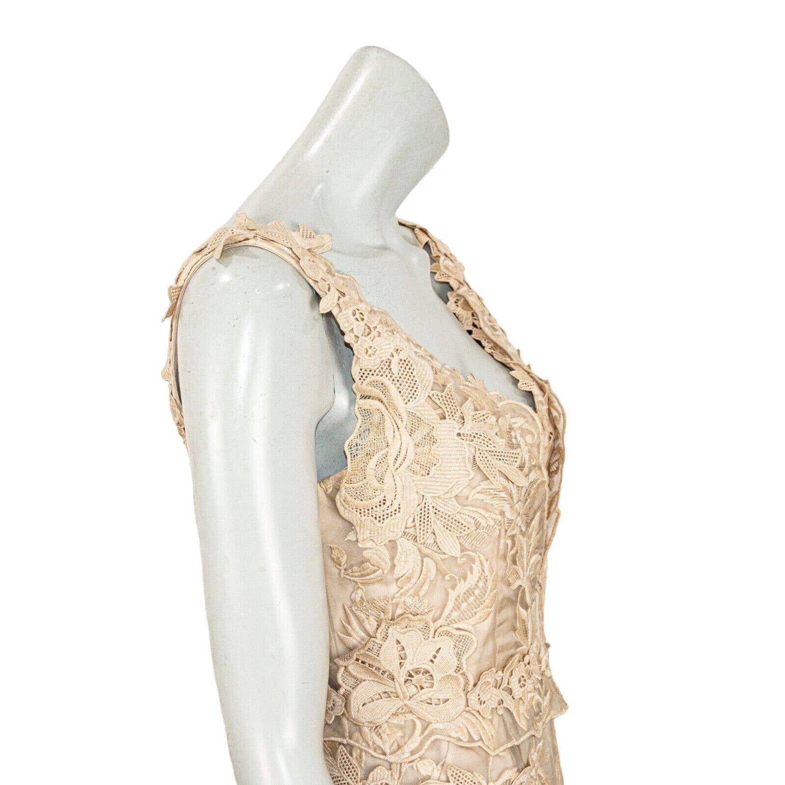 KOBI HALPERIN KOBI HALPERIN Emme Lace Dress in Champagne beige Size M / US 6-8 / IT 42-44 - 9 Thumbnail