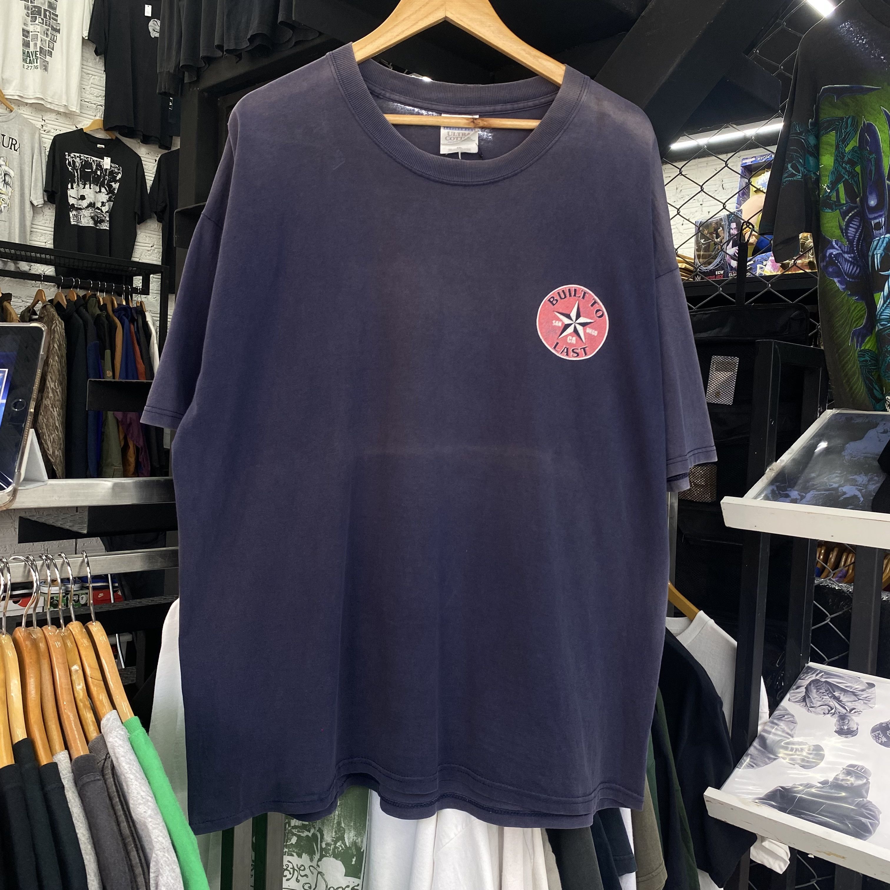 Band Tees BULIT TO LAST Vintage 90s Hardcore Shirt Size US XXL / EU 58 / 5 - 2 Thumbnail