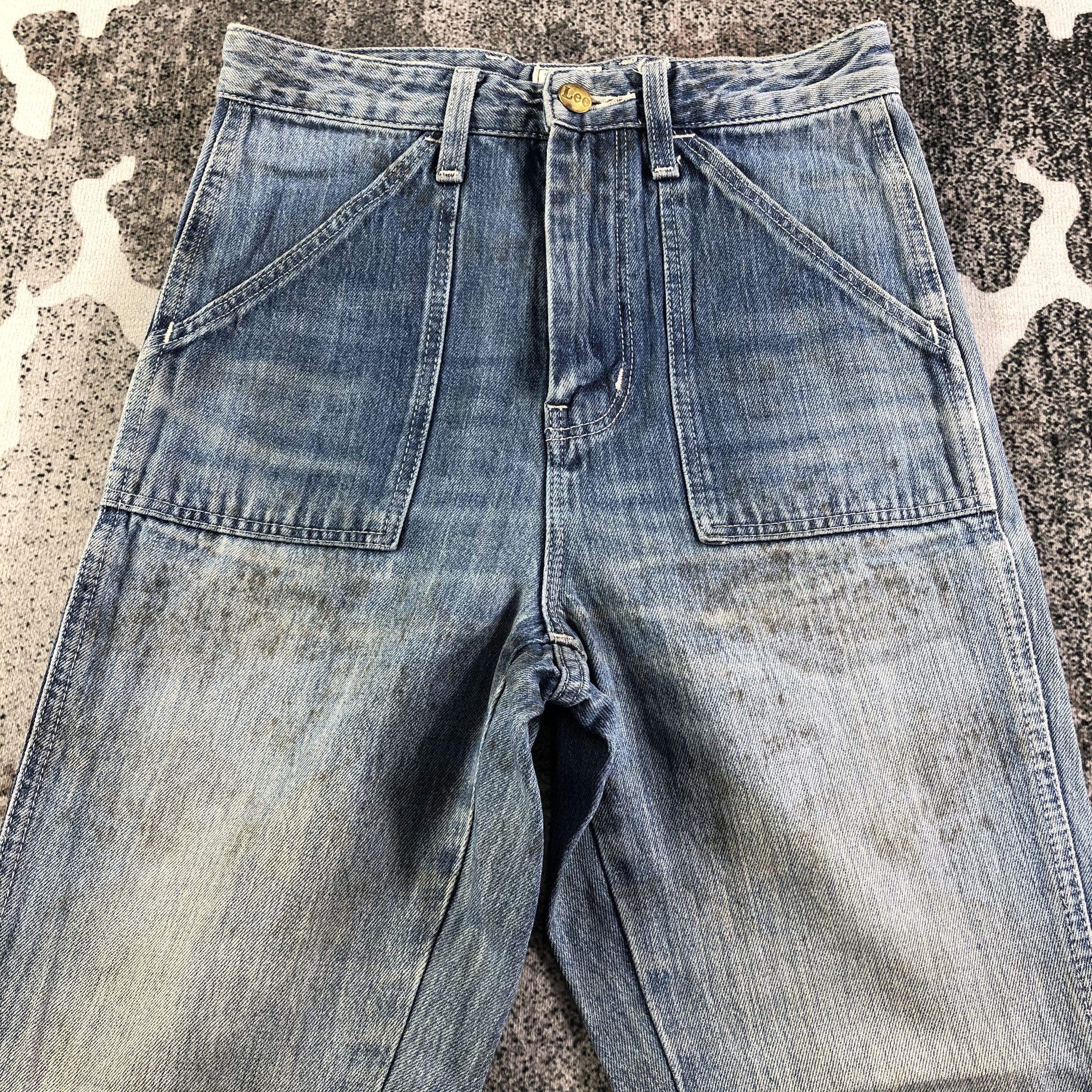 Lee Vintage Lee Jeans Dirty Wash Bell Bottom KJ2511 Size 25" / US 0 / IT 36 - 3 Thumbnail