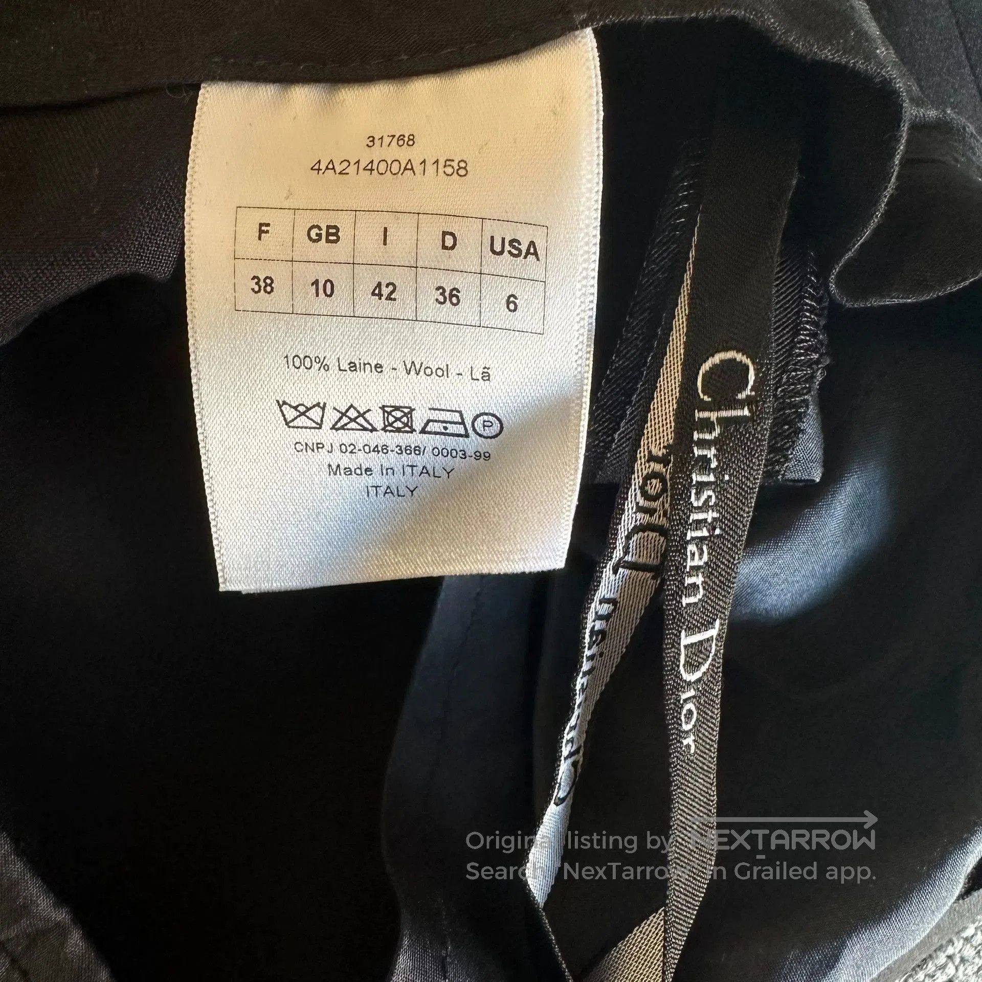 Dior Dior Women's Wool Suit Pants. Size US 38 / EU 54 - 5 Thumbnail