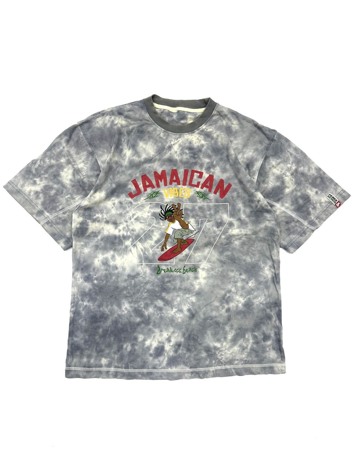 Bob Marley 90s Thrashed Bob Marley Rastaman tie-dye t-shirt Size US L / EU 52-54 / 3 - 1 Thumbnail