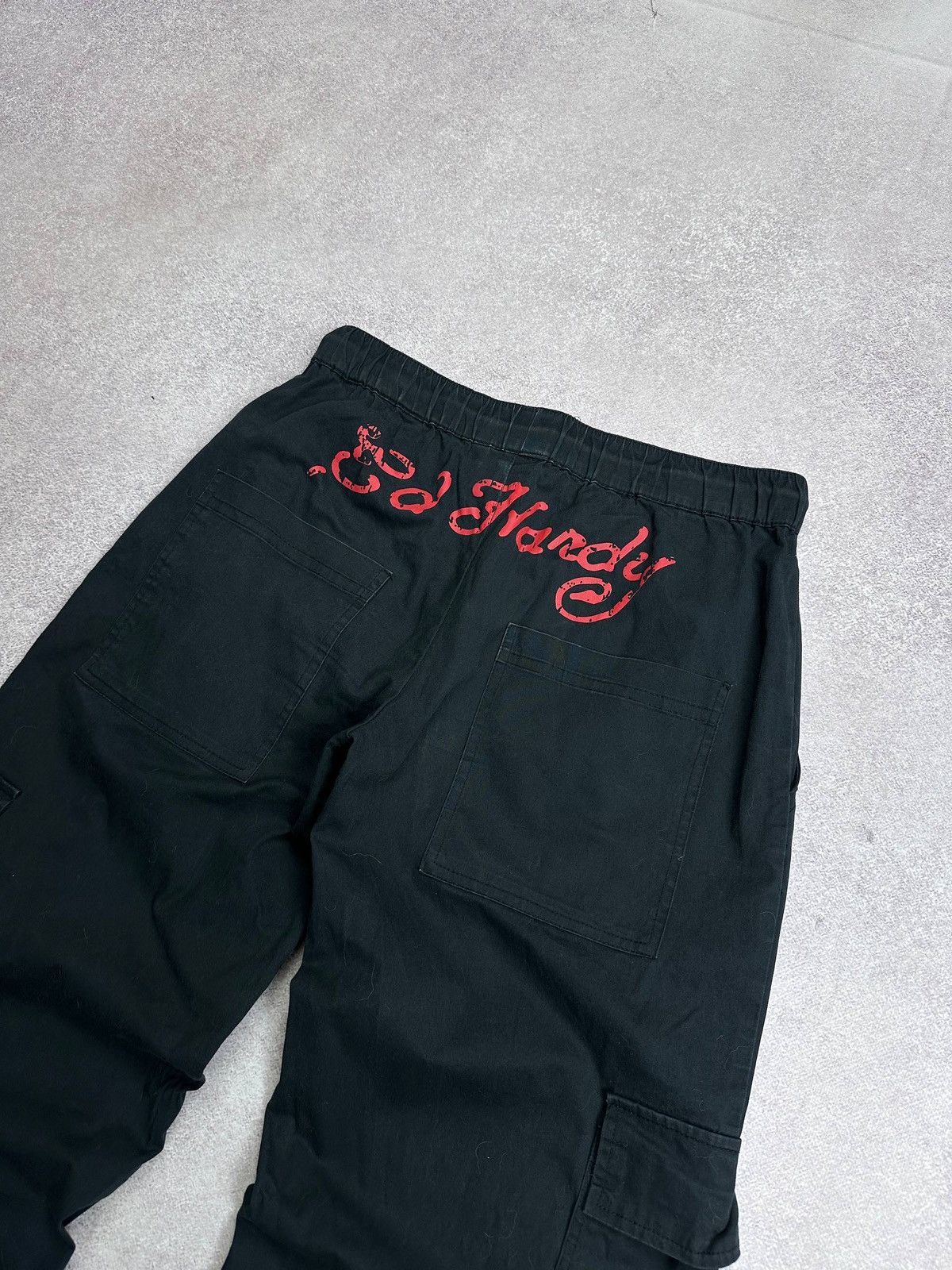 Ed Hardy Vintage Ed Hardy Y2K Cargo Japanese Flared Pants XS Size US 30 / EU 46 - 10 Thumbnail
