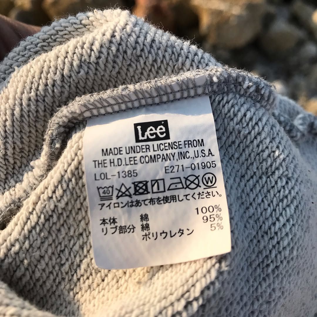Lee × Vintage Vintage Lee union made Sanforized shrunk Hoodie Jumper crew Size US L / EU 52-54 / 3 - 9 Thumbnail
