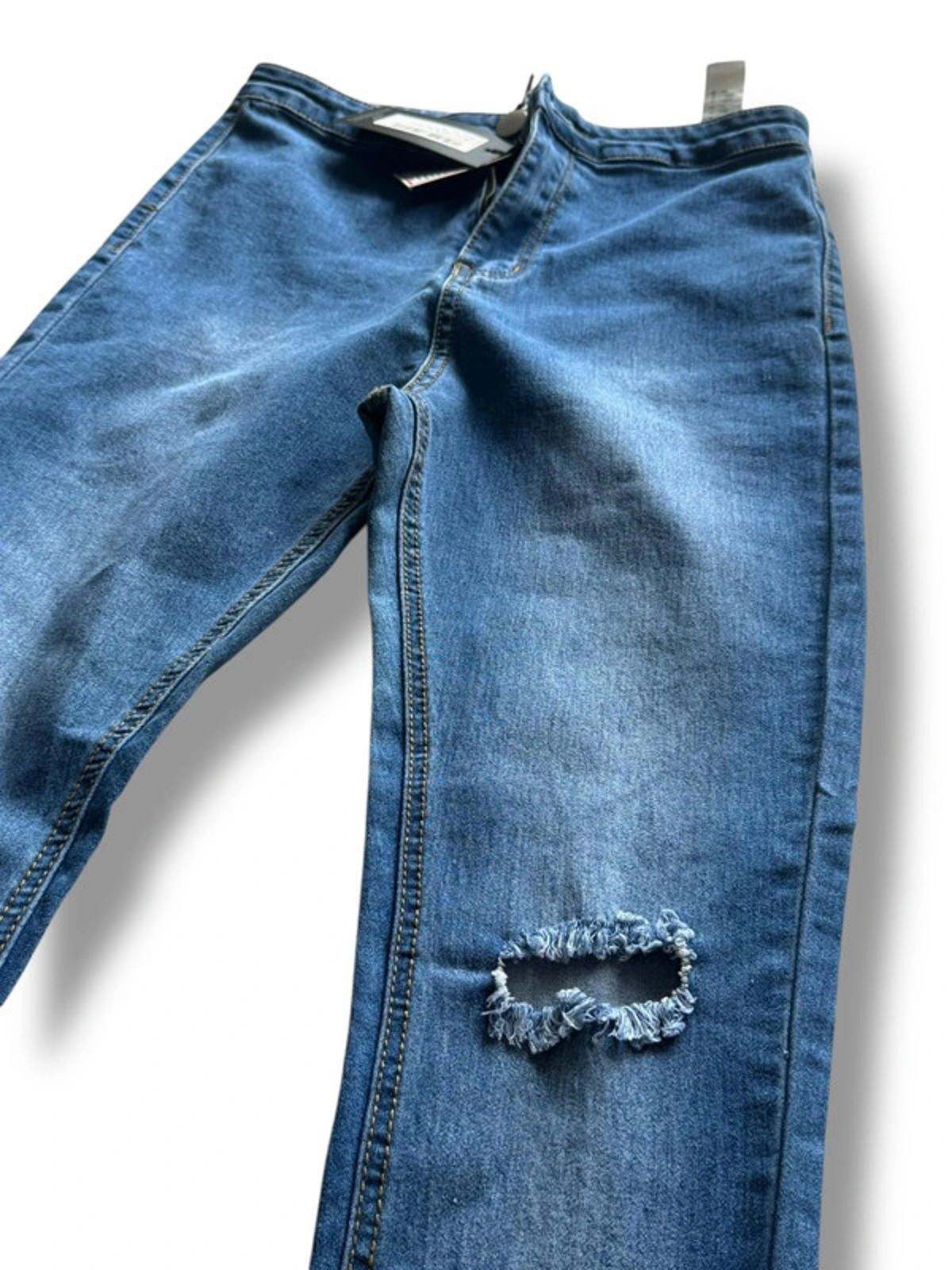 Designer PrettyLittleThing Light Blue Skinny Jeans Same Day Postage Size 28" / US 6 / IT 42 - 2 Thumbnail