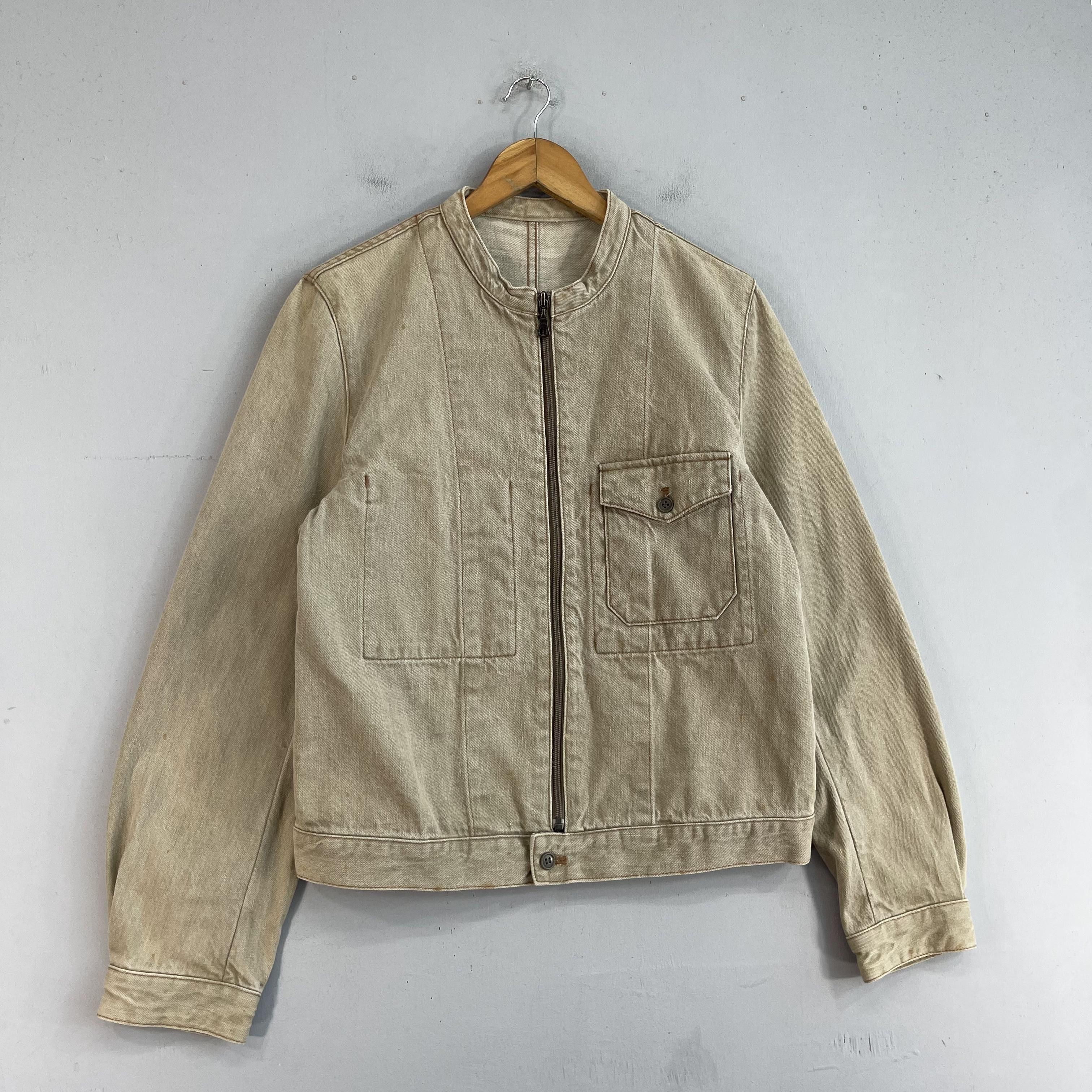 Japanese Brand × Melrose Vintage MEN'S MELROSE Denim Zipper Distressed Jacket Size US M / EU 48-50 / 2 - 3 Thumbnail