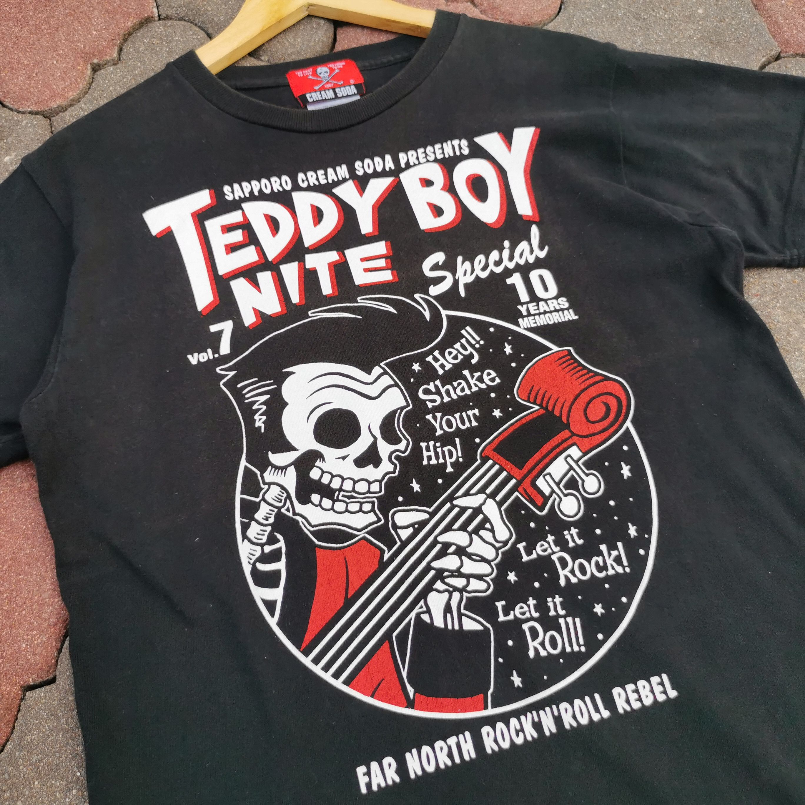 Japanese Brand Cream Soda Teddy Boy Nite T-shirt Size US M / EU 48-50 / 2 - 2 Thumbnail