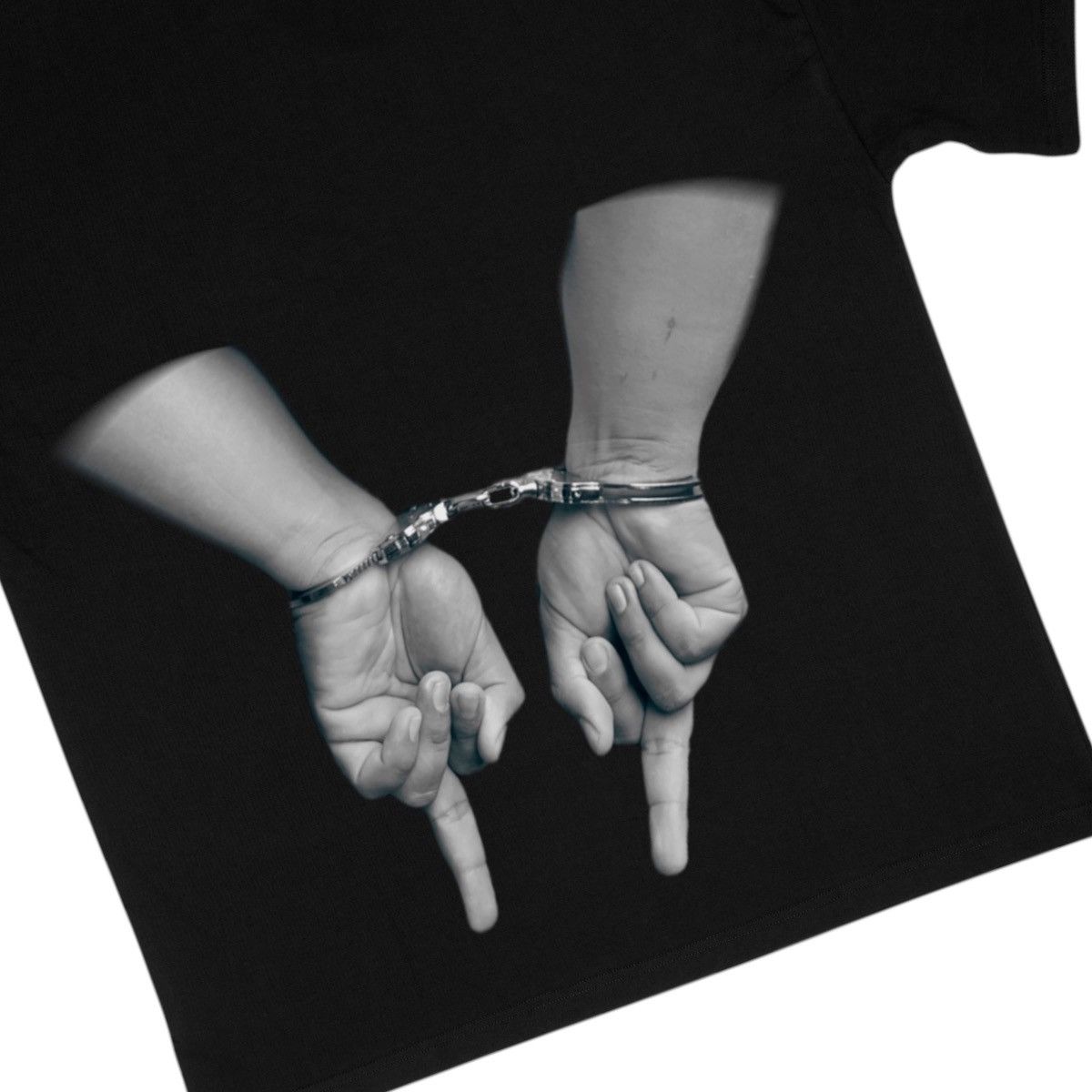 WWE Stone cold mugshot/hand cuff tee Size US XL / EU 56 / 4 - 4 Thumbnail