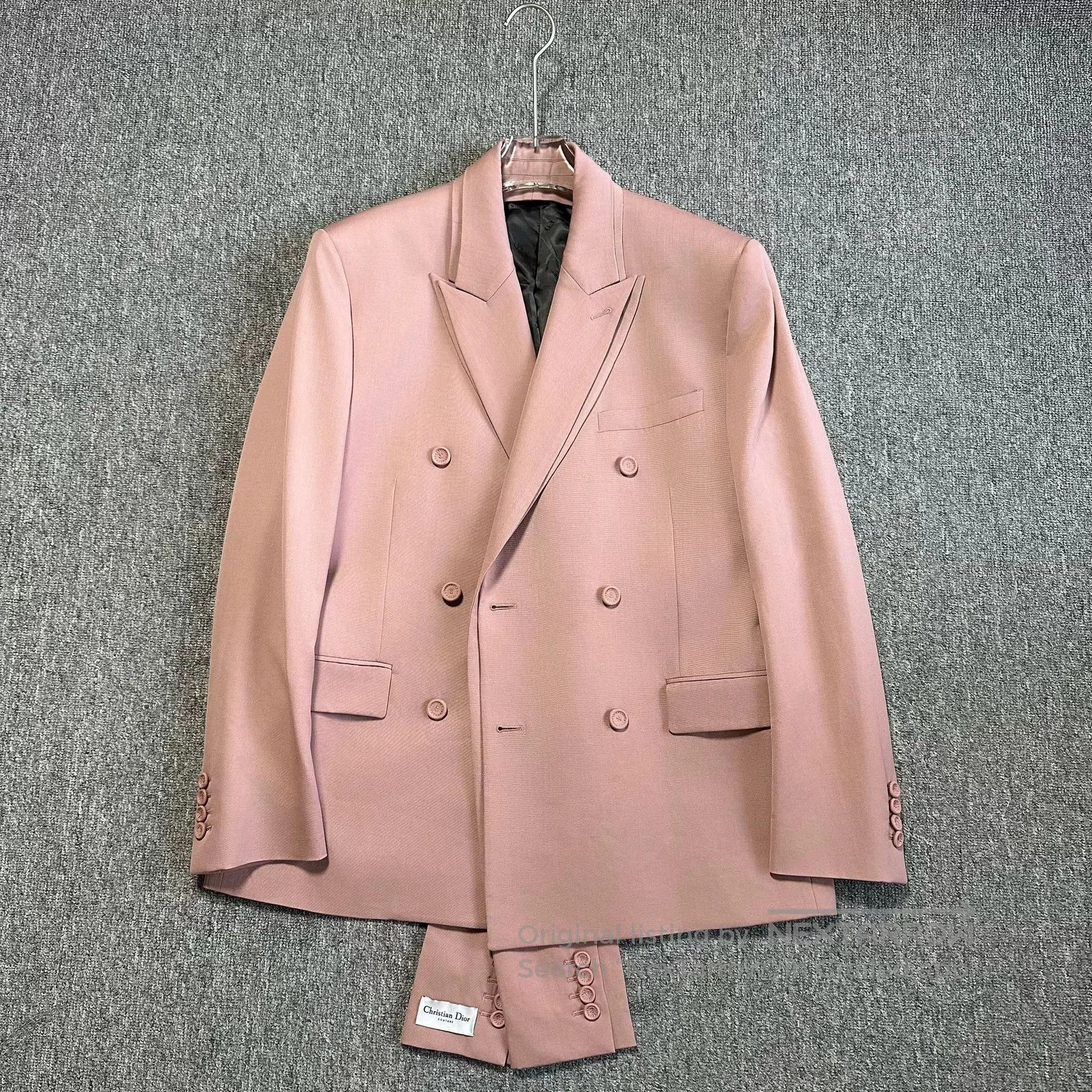 Dior Dior 23SS Structured Pink Wool Jacket. Size US M / EU 48-50 / 2 - 1 Thumbnail