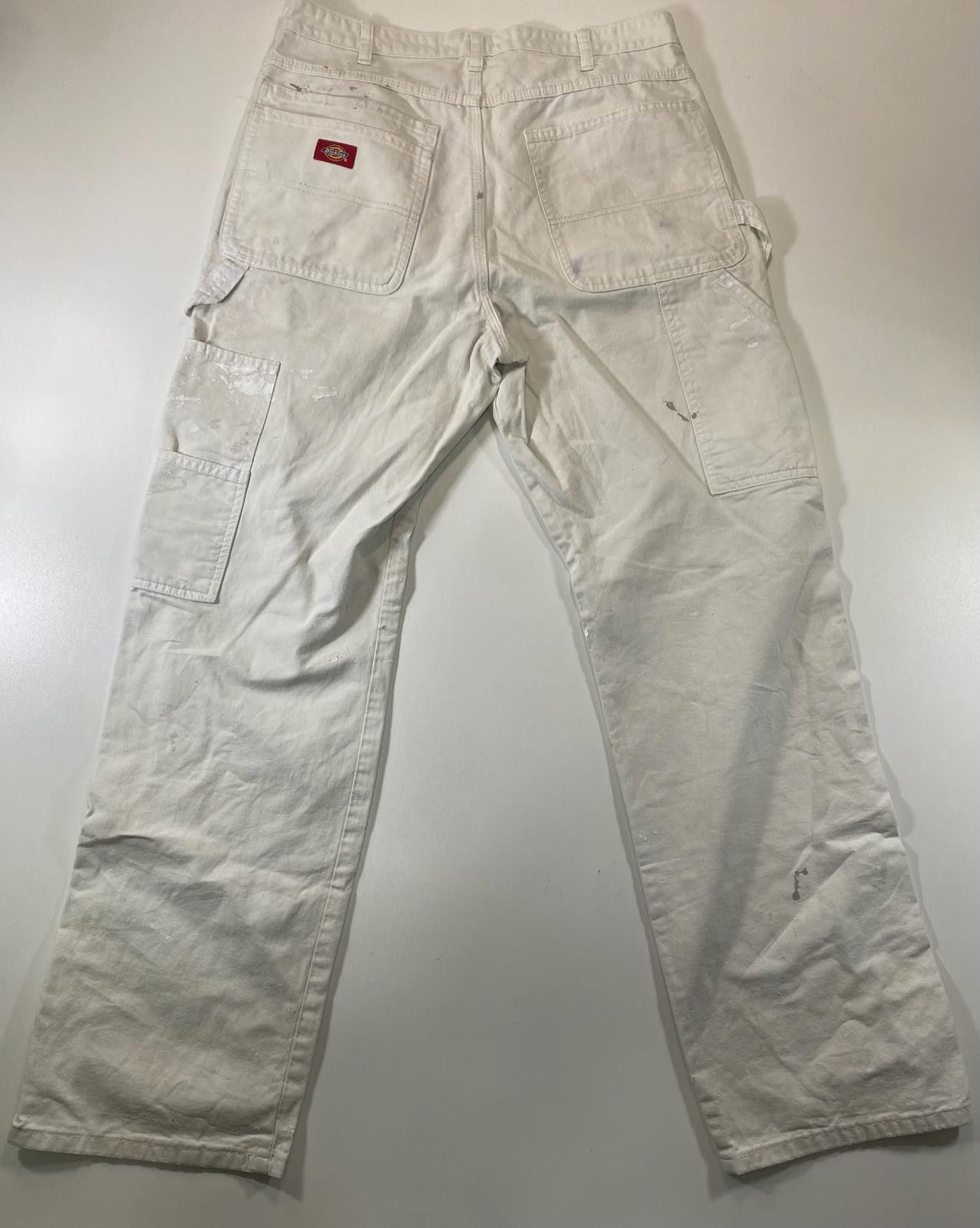 Dickies Vintage Dickies White Carpenter Pants w Paint Splatter 34 Size US 32 / EU 48 - 9 Thumbnail