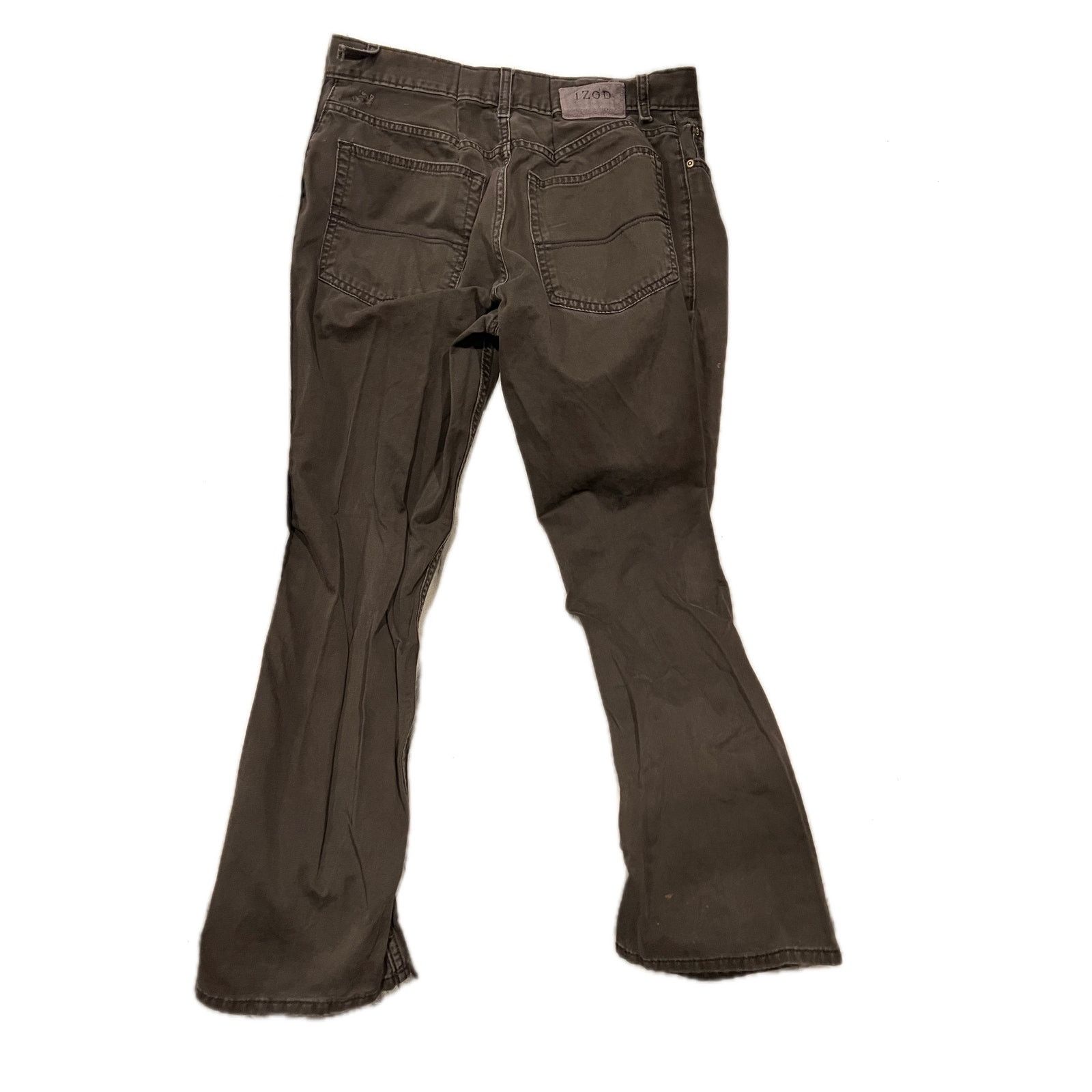 Izod Izod Brown Straight Leg Jeans Mens 33x30 Size US 33 - 2 Thumbnail