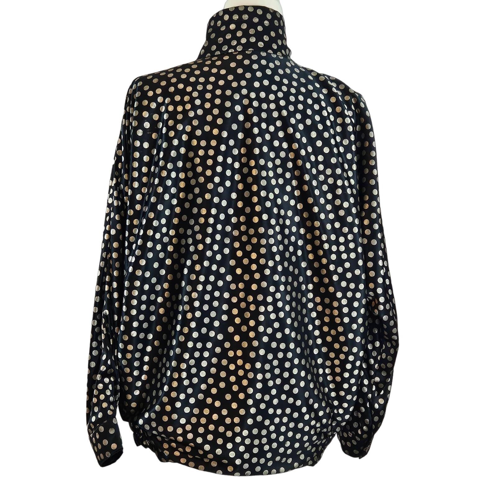 Other VTG EUC 80s Reversible Polka Dot & Solid Jacket Sz. 2XL Size XXL / US 16-18 / IT 52-54 - 9 Thumbnail