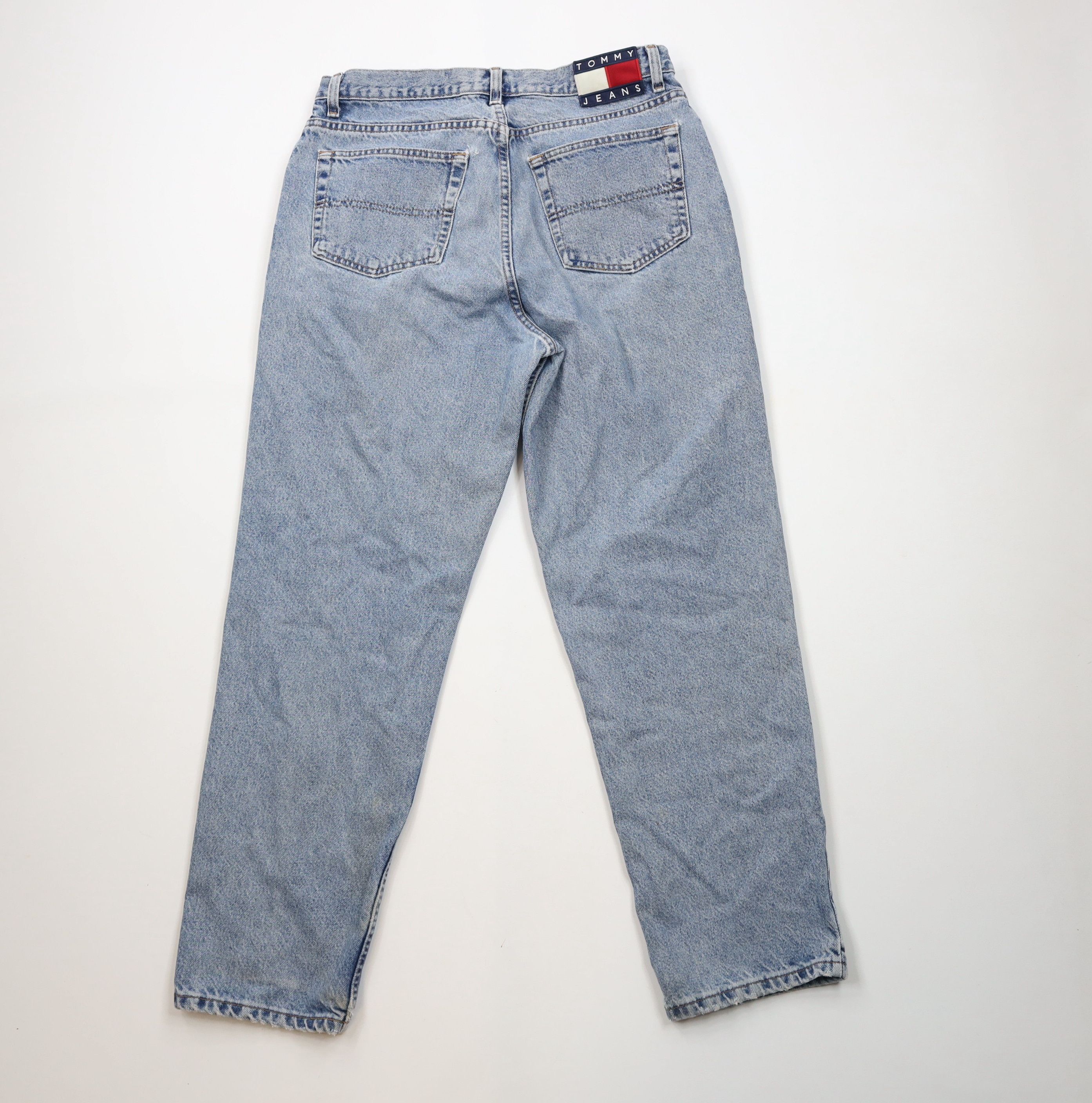 Tommy Hilfiger × Vintage Vintage 90s Tommy Hilfiger Spell Out Straight Leg Jeans USA Size US 34 / EU 50 - 11 Thumbnail