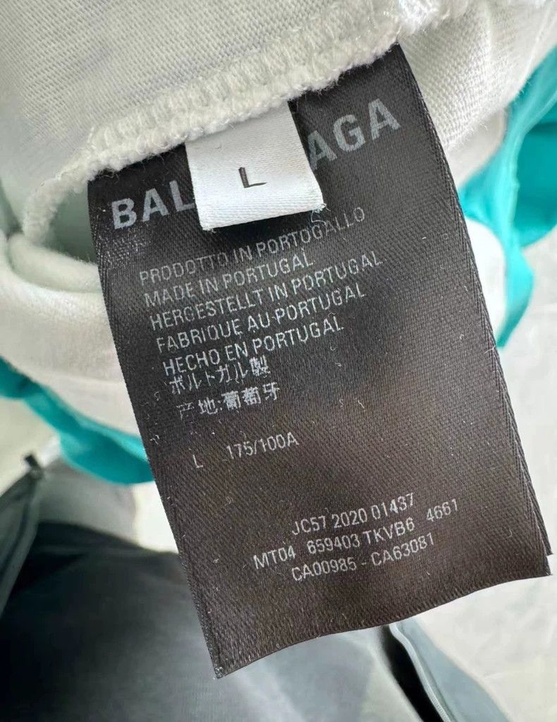 Balenciaga Balenciaga Double-layer destruction LOGO printed hoodie la Size US L / EU 52-54 / 3 - 6 Thumbnail