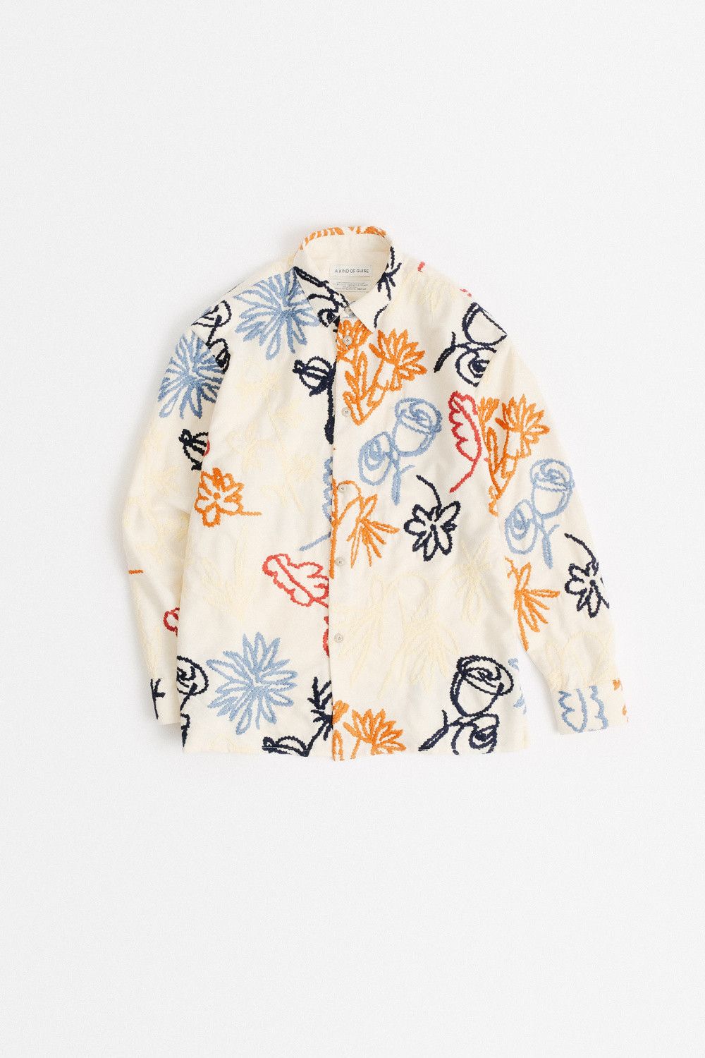 A Kind Of Guise 💚 AW23 A Kind Of Guise Pino Shirt Blooming Embroidery Size US M / EU 48-50 / 2 - 1 Thumbnail