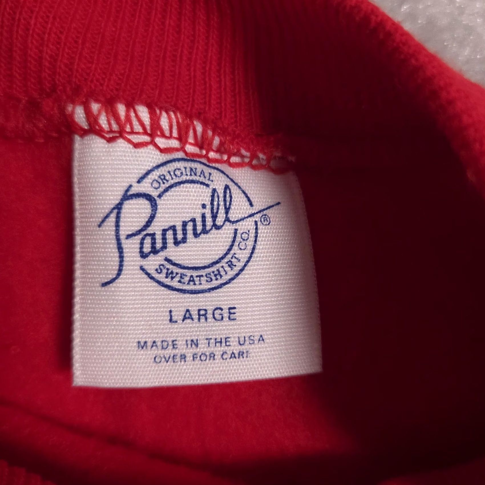 Vintage Pannill Sweatshirt Mens Large Red Crewneck Raglan Made in USA Blank 50/50 NWT Size US L / EU 52-54 / 3 - 7 Thumbnail
