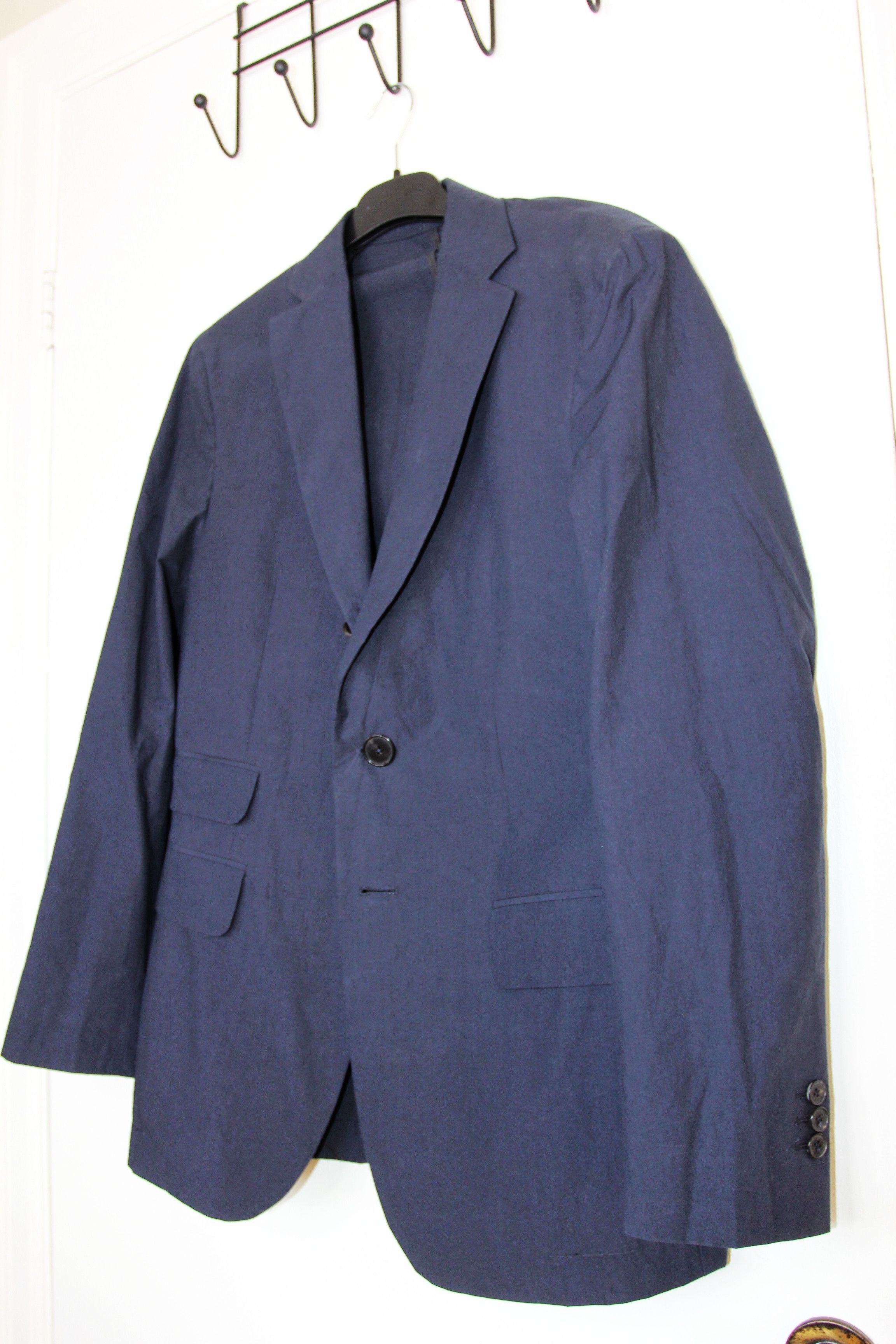 Other BNWT SS24 ECOLE DE PENSEE NAVY POPLIN JACKET 48 Size US M / EU 48-50 / 2 - 5 Thumbnail