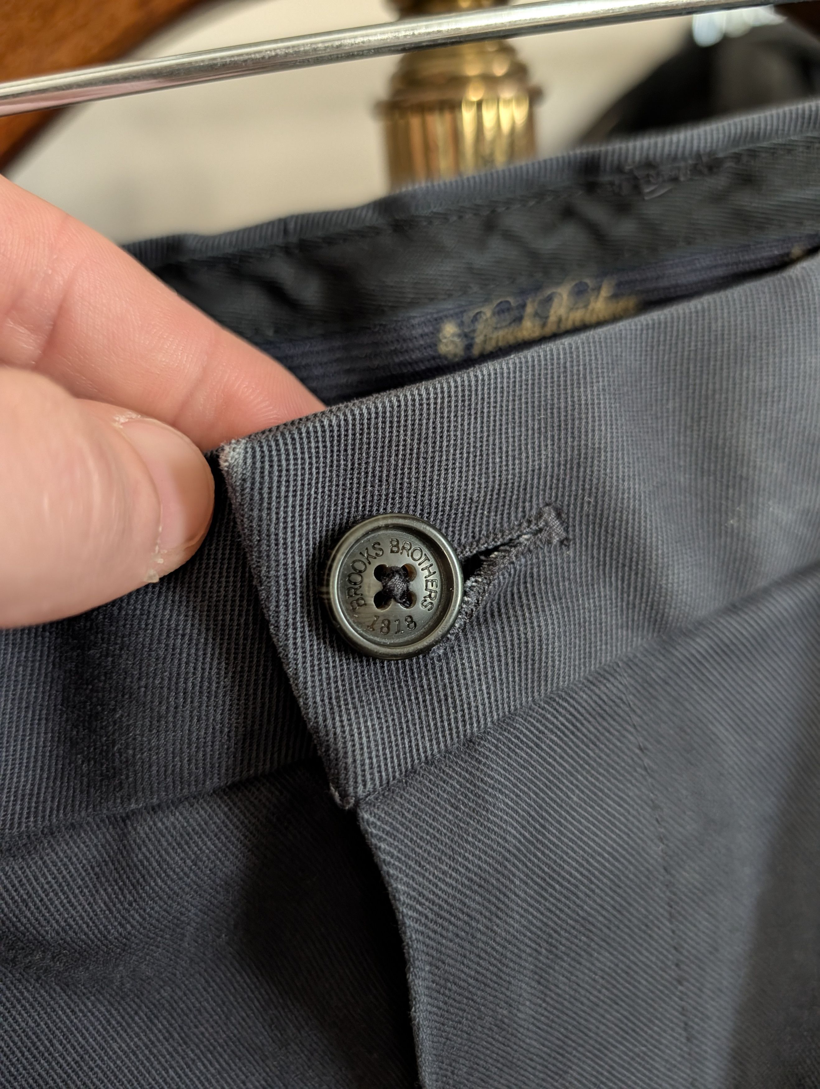 Brooks Brothers Vintage Hudson Advantage Chino Dark Blue/Gray 36x30 Size US 36 / EU 52 - 3 Thumbnail
