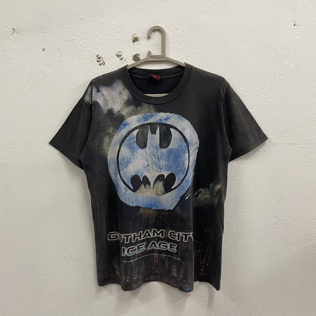 DC Comics × Vintage 🔥Vintage 1997 Batman Gotham City Ice Age Overprint Promo Tee Size US L / EU 52-54 / 3 - 1 Thumbnail