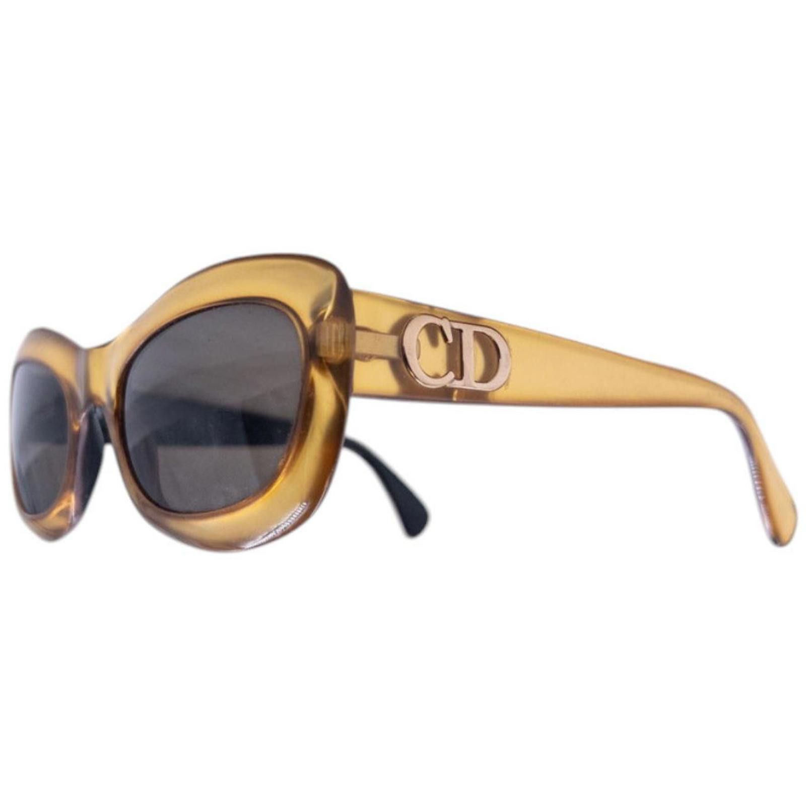 Dior Vintage Dior Gold Sunglasses Size ONE SIZE - 5 Thumbnail