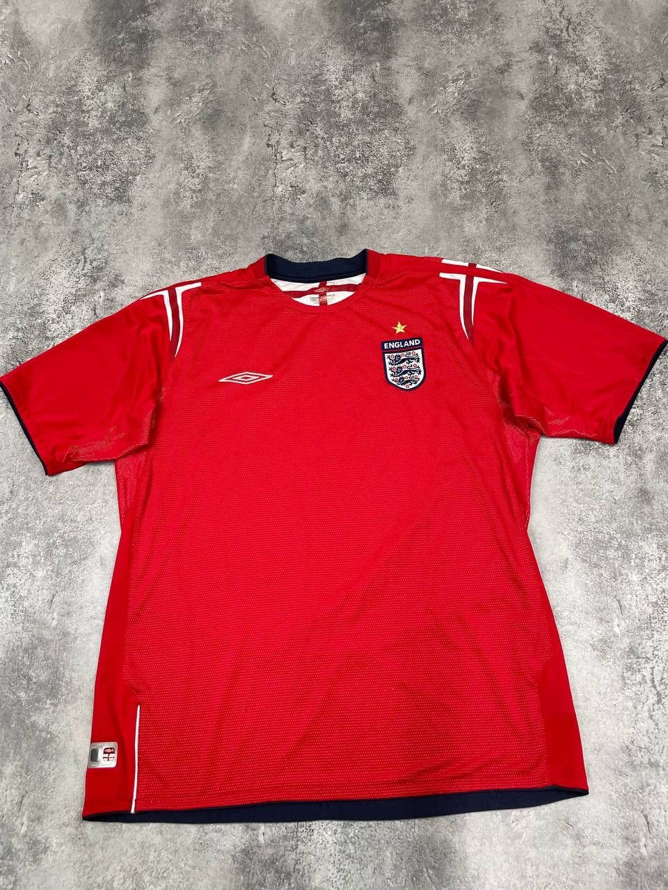 Umbro Umbro England National Team Away Football Shirt 2004/06Red Size US XL / EU 56 / 4 - 1 Thumbnail