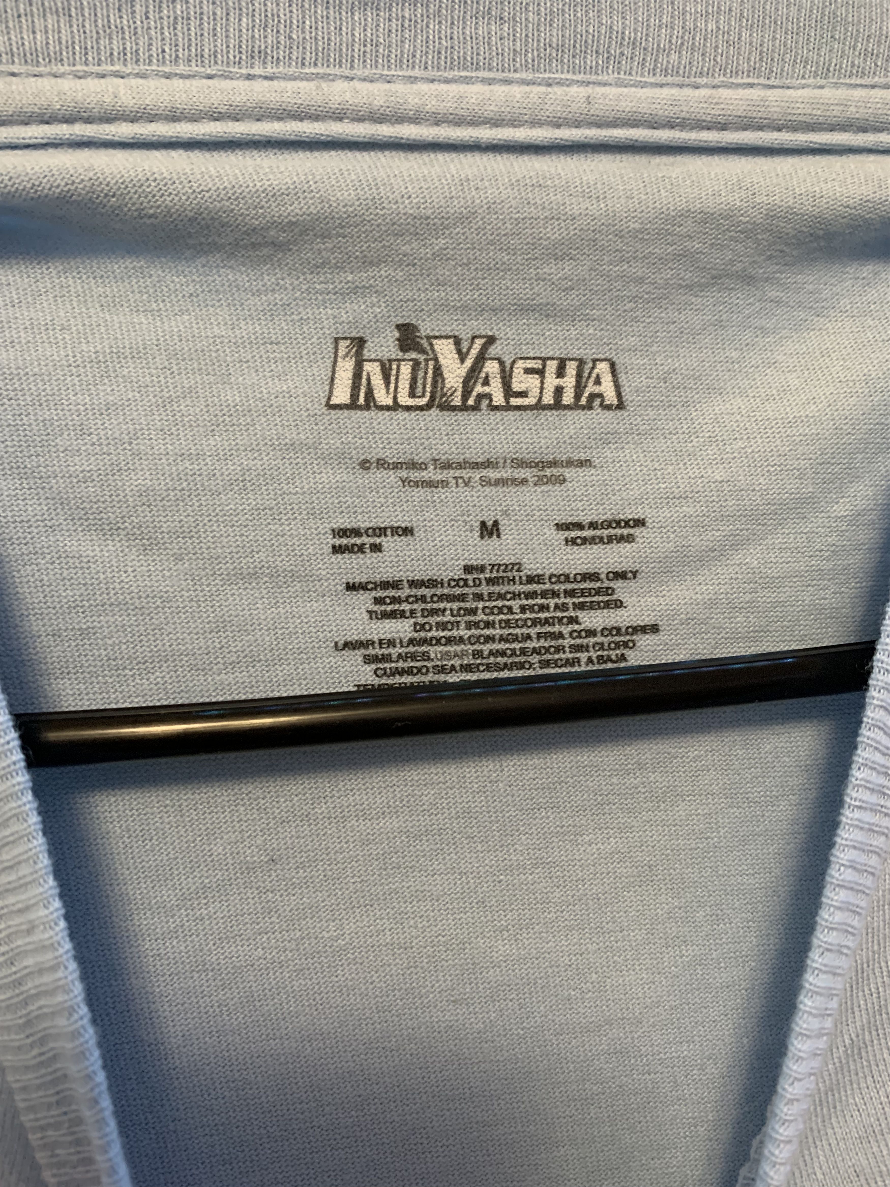 Anime INUYASHA Sky Blue T Shirt ⊛ SKY BLUE ⊛ New Size US M / EU 48-50 / 2 - 4 Thumbnail