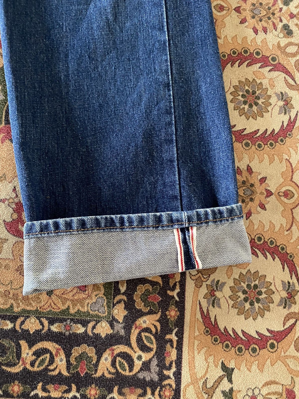 Japanese Brand × Vintage × Wrangler Vintage Wrangler Selvedge Denim Redline Pant Size US 28 / EU 44 - 8 Thumbnail