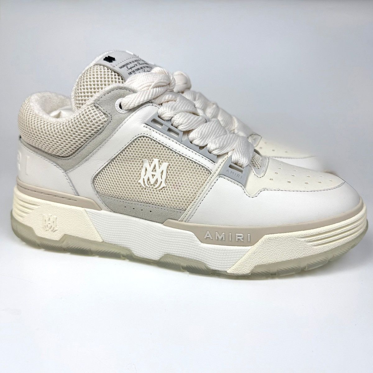 Amiri Amiri MA-1 Alabaster White Sneakers Size US 13 / EU 46 - 1 Thumbnail