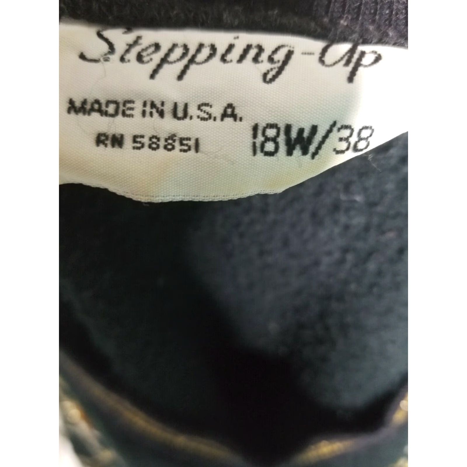 Vintage VINTAGE Stepping Up Sweater 2X 18W Black Glitter Poinsetta Christmas Holiday Ugly Sweater Winter Pullover Crew Neck Long Sleeve Womens Size XXL / US 16-18 / IT 52-54 - 4 Thumbnail