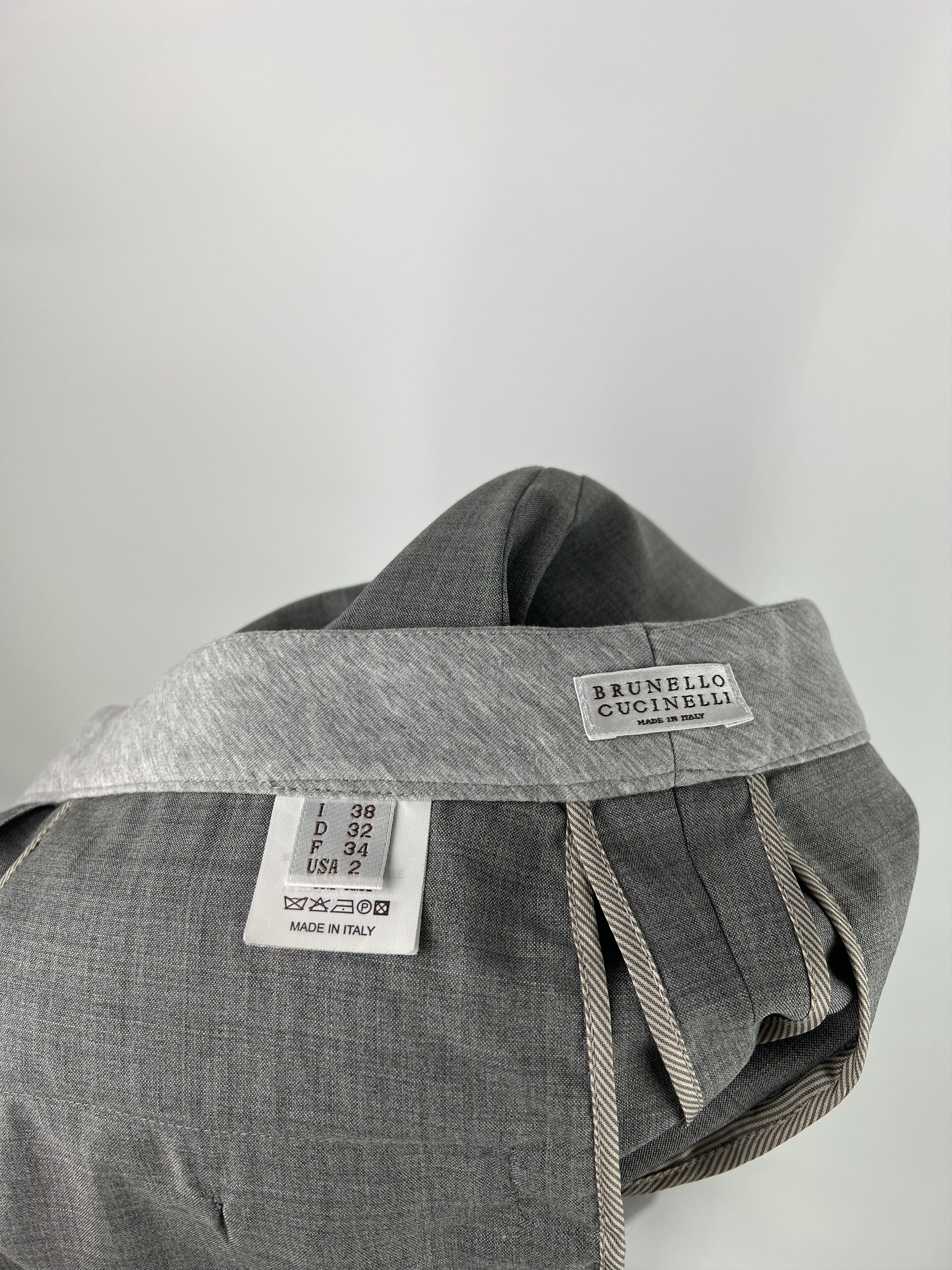 Brunello Cucinelli Brunello Cucinelli Wool Silk Trousers Pants Size IT38 Size 26" / US 2 / IT 38 - 8 Thumbnail
