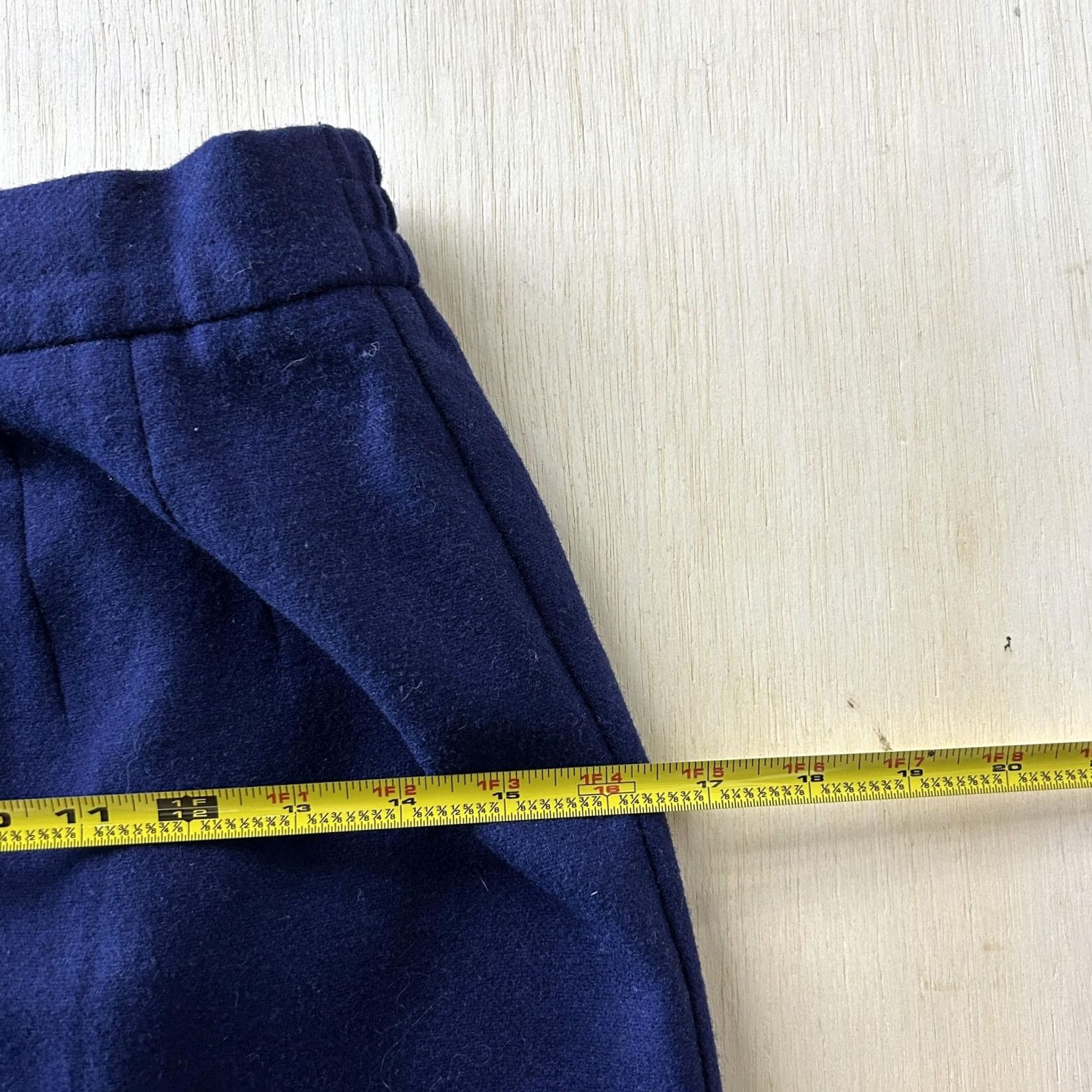 Vintage VINTAGE Panther Skirt Womens 6 Petite Blue Wool Pencil Midi Lined Office Work Size 28" / US 6 / IT 42 - 6 Thumbnail