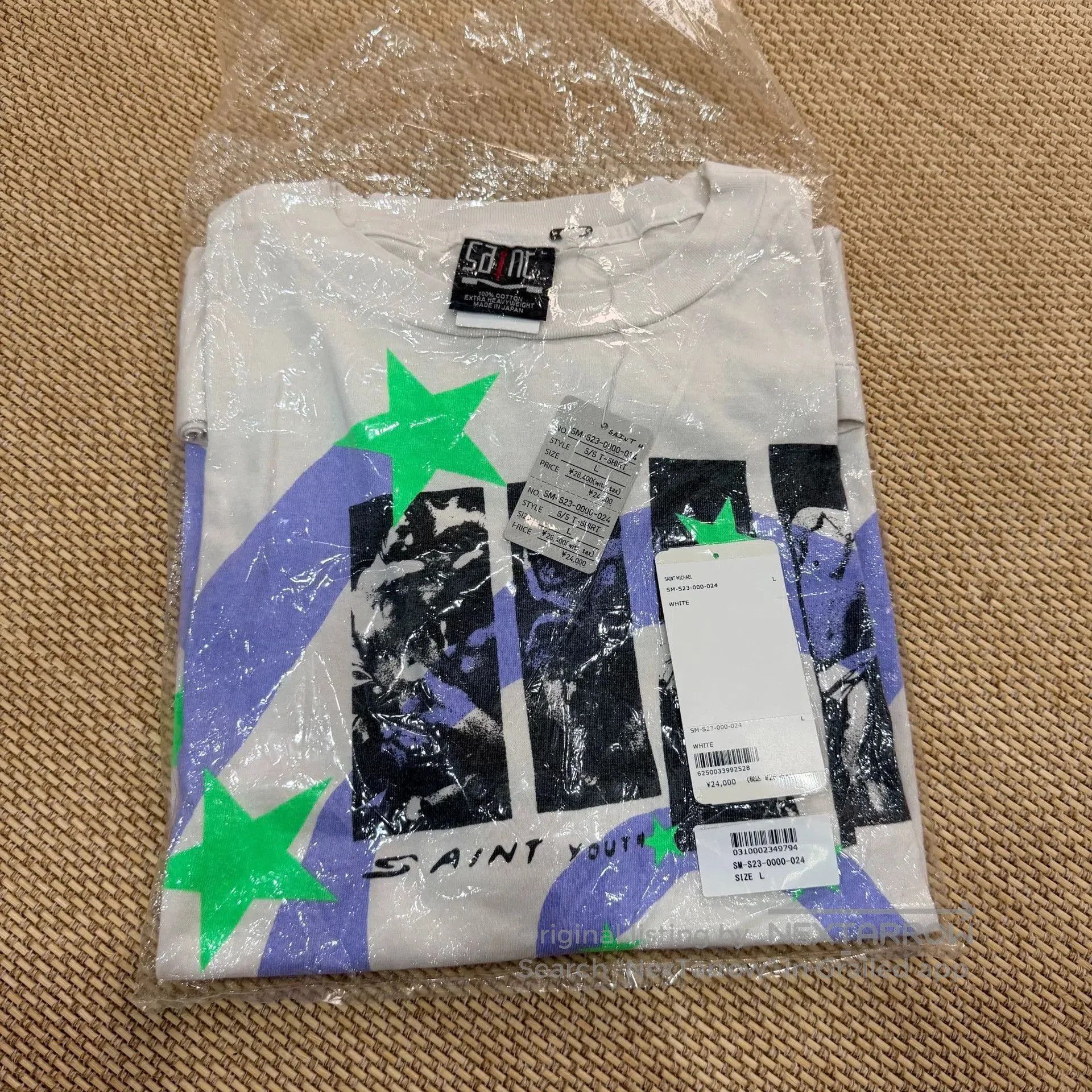 Saint Michael Saint Michael Washed Vintage White Tee. Size US L / EU 52-54 / 3 - 7 Thumbnail