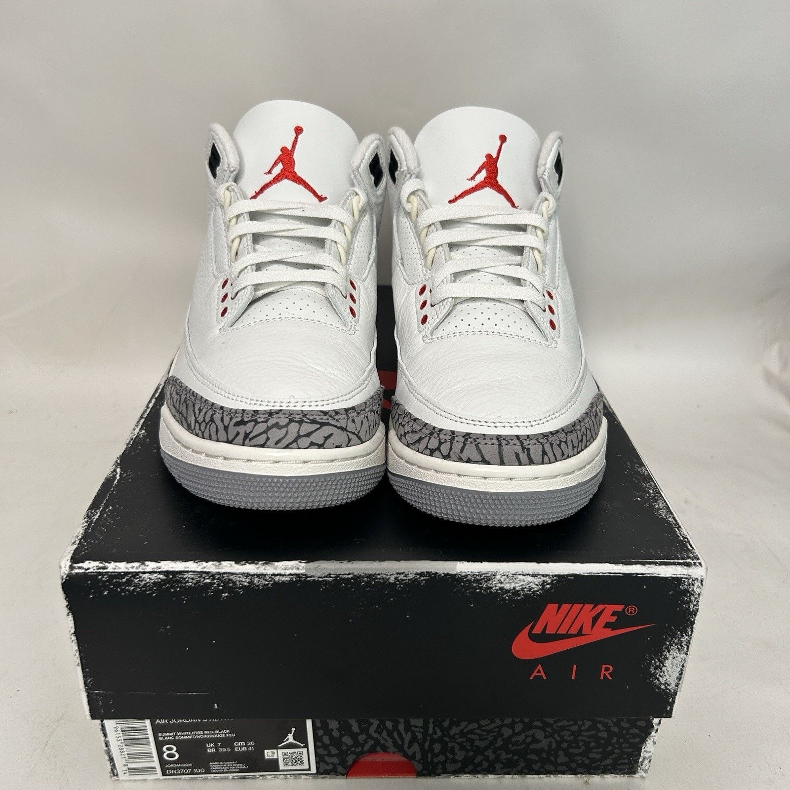Nike Nike Air Jordan 3 Retro OG Reimagined “White Cement” Size US 8 / EU 41 - 2 Thumbnail
