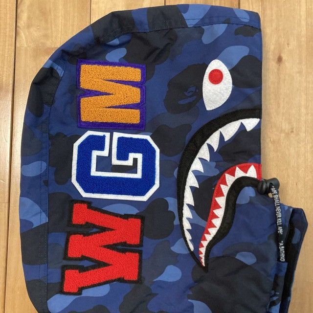 Bape BAPE Shark Hoodie Snowboard Jacket Blue Camo a bathing ape Size US M / EU 48-50 / 2 - 5 Thumbnail