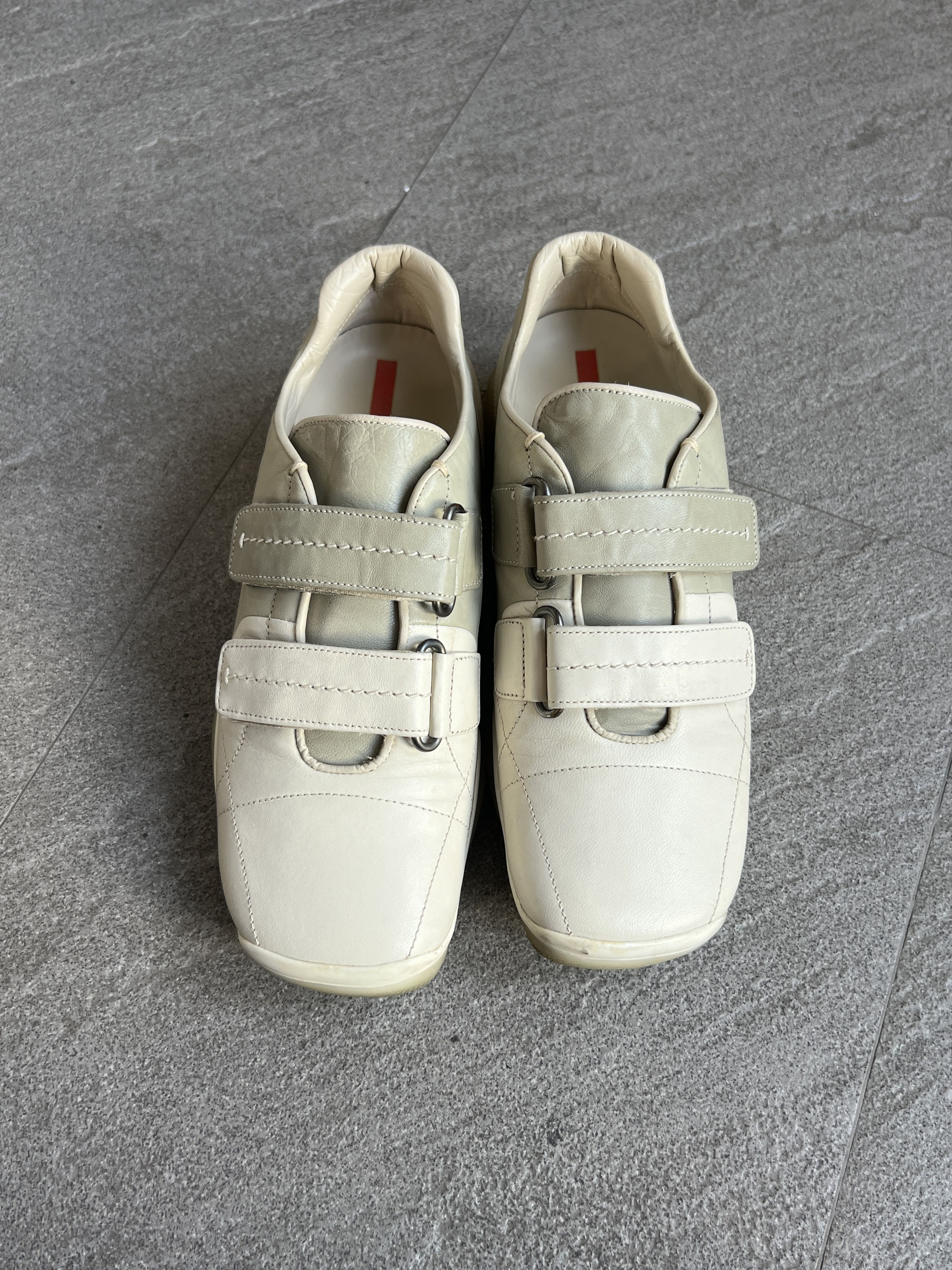 Prada Prada America's Cup Velcro Leather Sneakers EU37.5 Size US 7.5 / IT 37.5 - 5 Thumbnail
