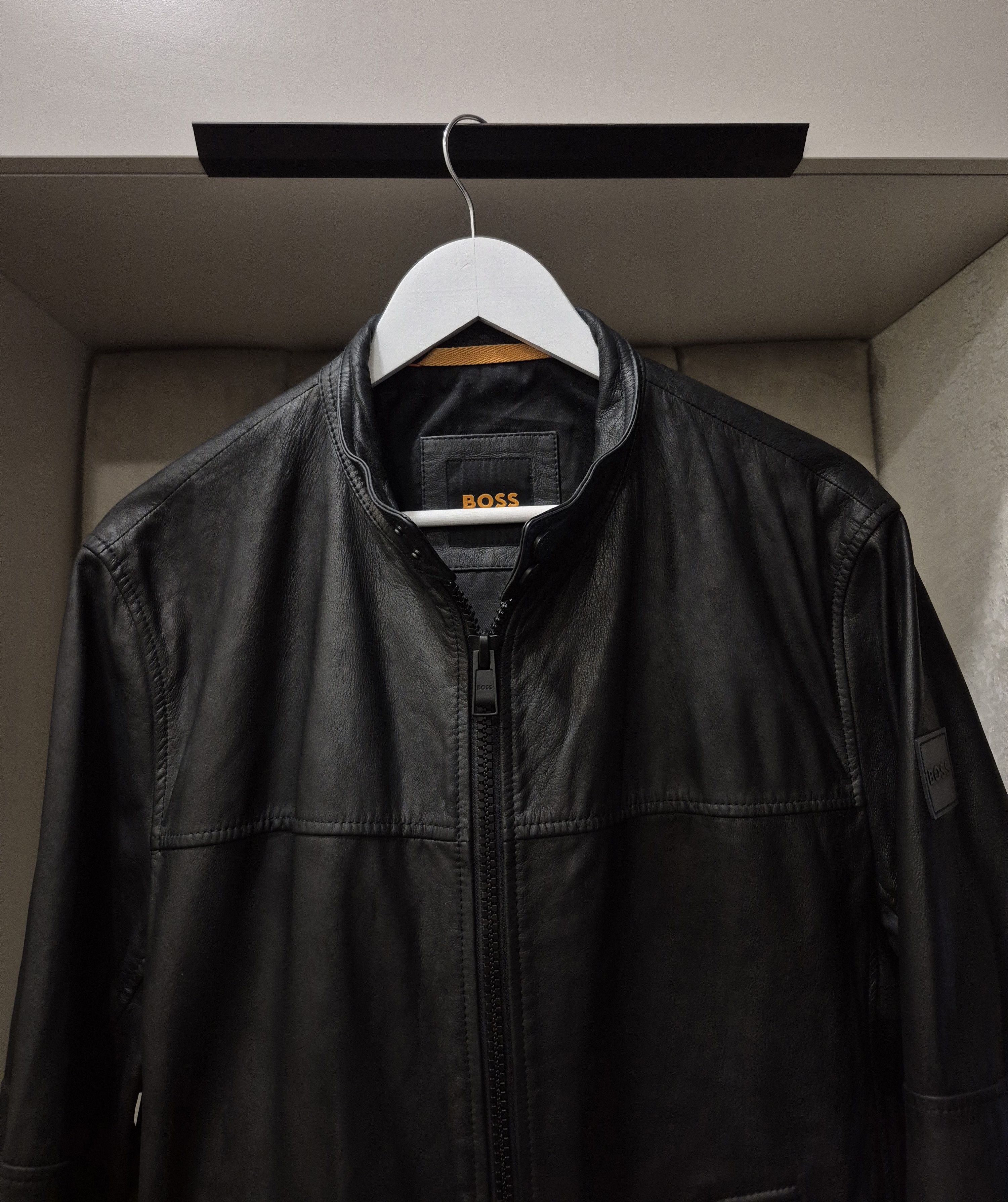 Hugo Boss BOSS men leather jacket Size US L / EU 52-54 / 3 - 5 Thumbnail