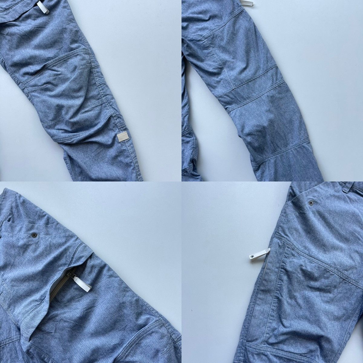 G-Star G-Star Raw Rackam Tapered Cargo Pants Denim Blue Size US 32 / EU 48 - 7 Thumbnail