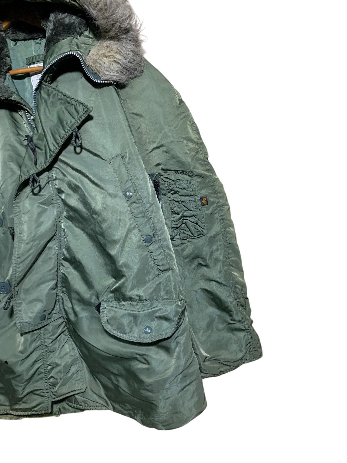 Alpha Industries 🔥VTG ALPHA INDUSTRIES N-3B FUR PARKA JACKET Size US M / EU 48-50 / 2 - 3 Thumbnail
