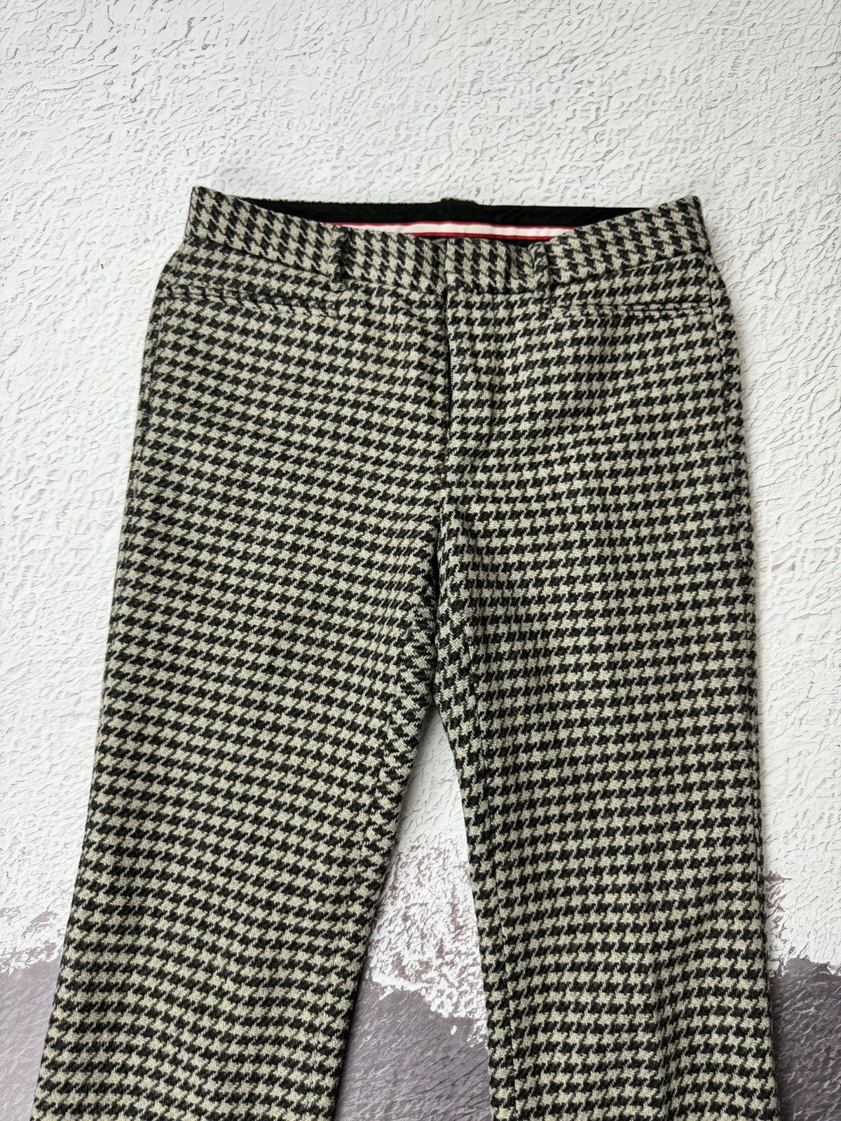 Bally Bally Wool Gray houndstooth casual classic pants Size US 30 / EU 46 - 7 Thumbnail