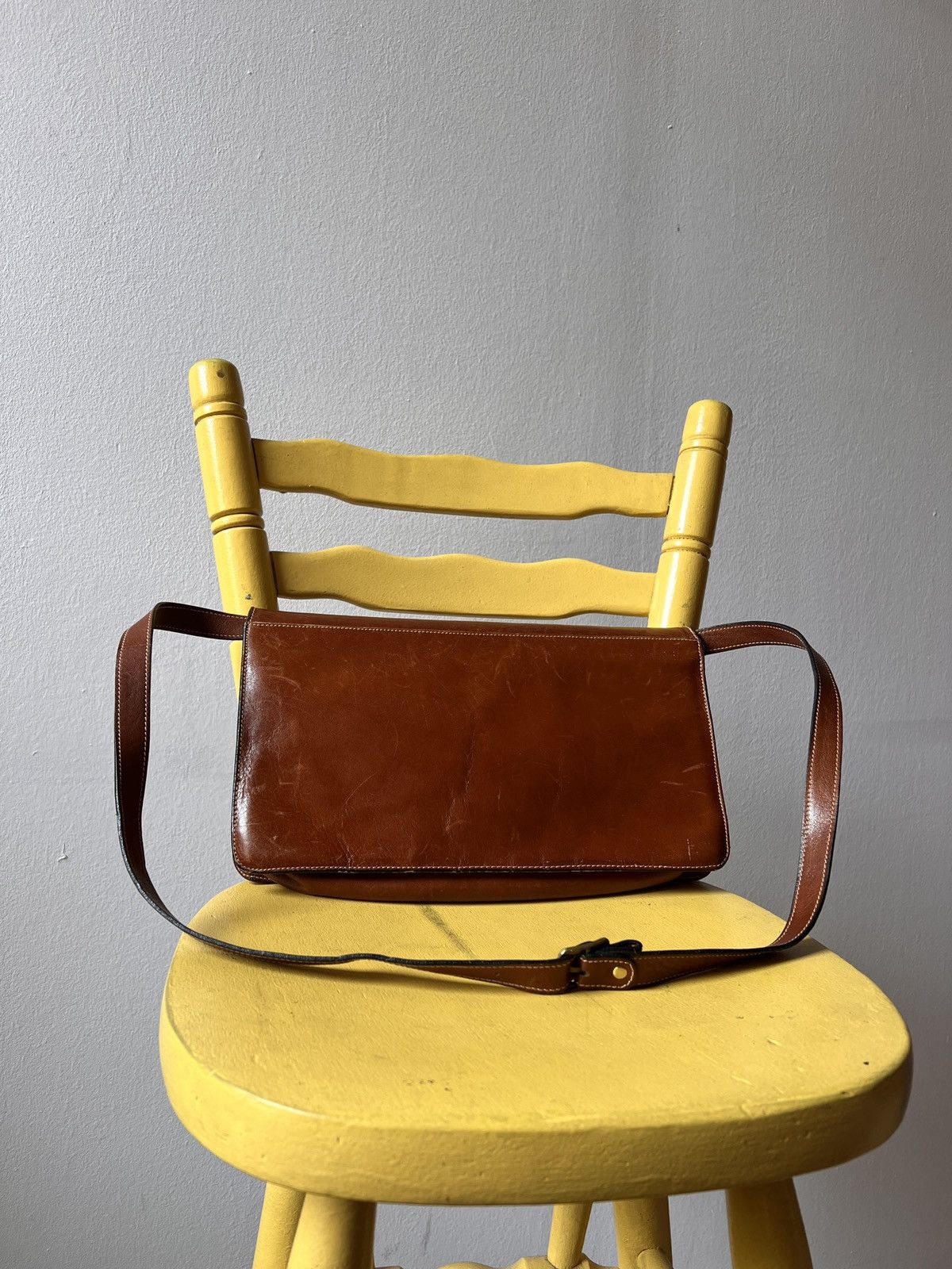 Bally Vintage Bally Brown Leather Shoulder Bag Size ONE SIZE - 3 Thumbnail