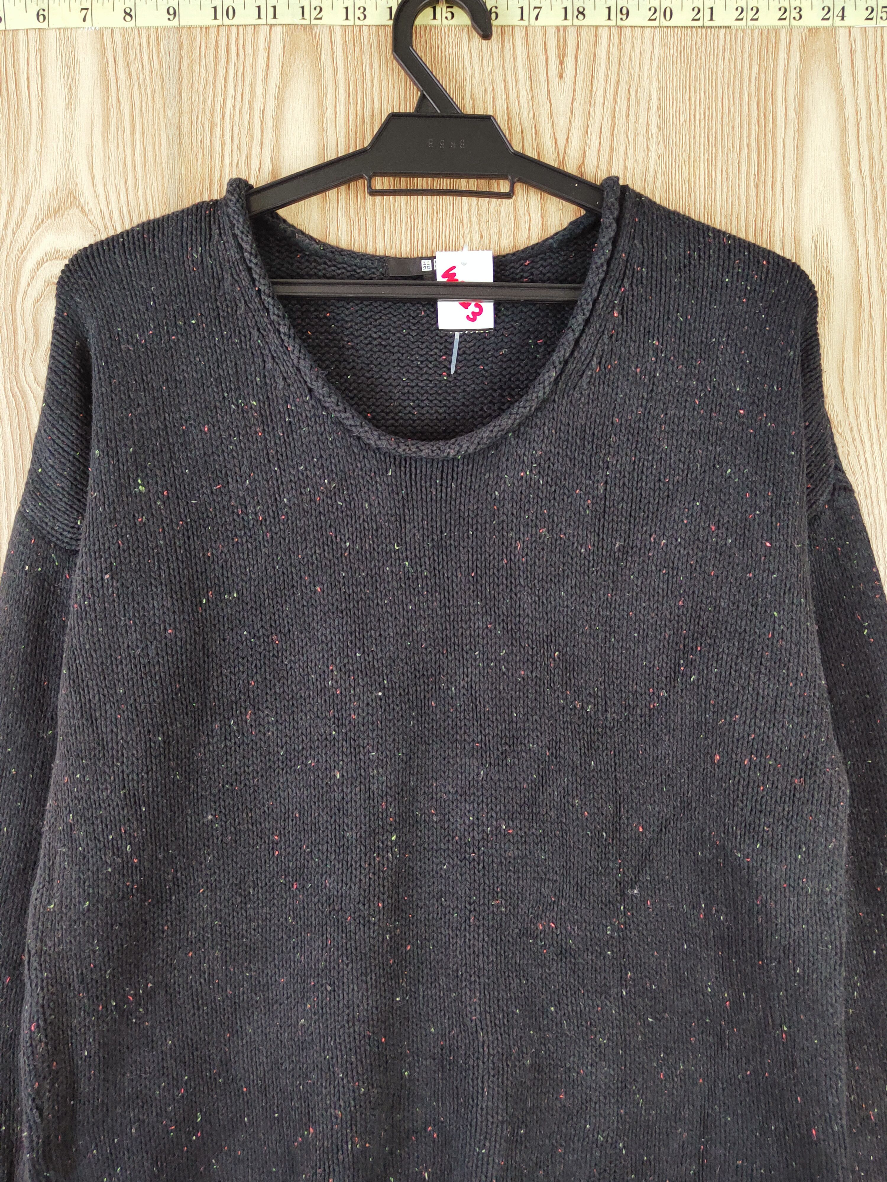 Japanese Brand × Vintage Uniqlo Black Knitwear Sweatshirts #W423 Size US M / EU 48-50 / 2 - 2 Thumbnail