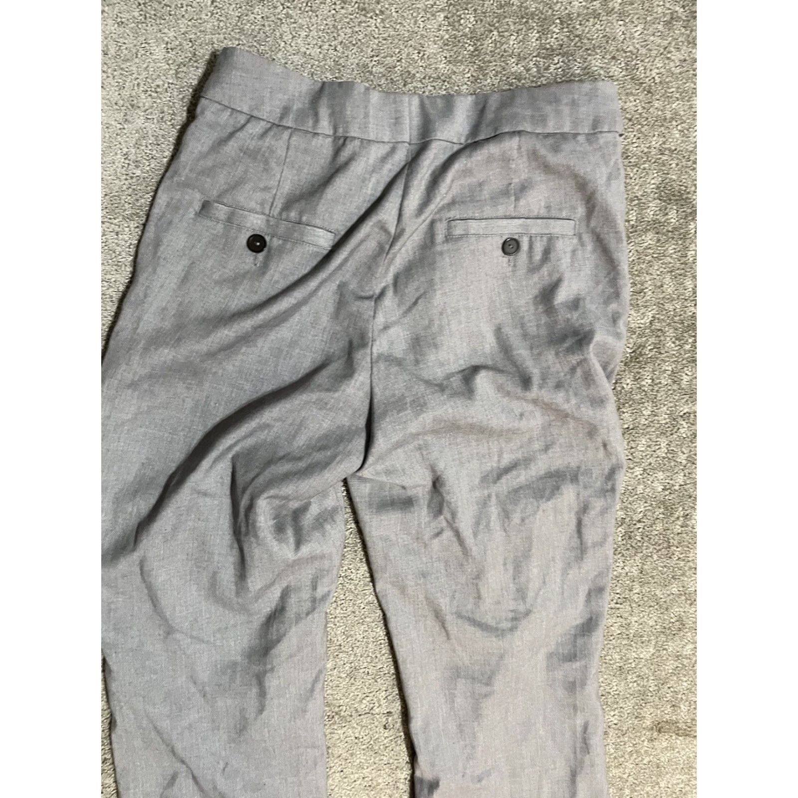 H&M VINTAGE H&M Womens Pants Chino Skinny Leg Mid Rise Size 8 Light Gray Cotton Blend Casual Women Size 30" / US 8 / IT 44 - 4 Thumbnail
