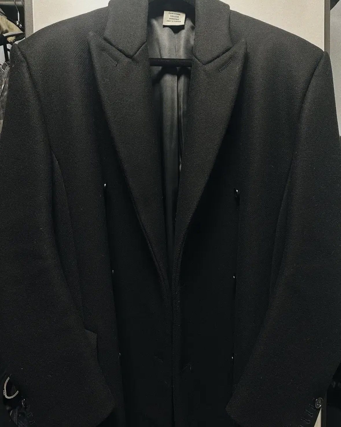 Vetements *archived* Vetements Neck Logo Wool Coat Size US XS / EU 42 / 0 - 9 Thumbnail