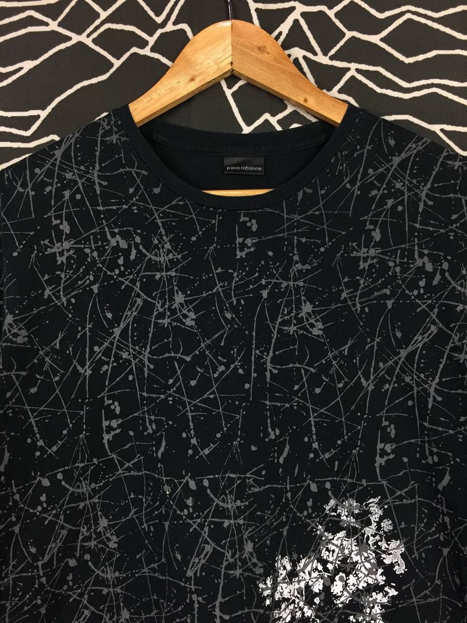 Designer Paco Rabanne Paris All Over Print Patterned Tee Size US L / EU 52-54 / 3 - 3 Thumbnail