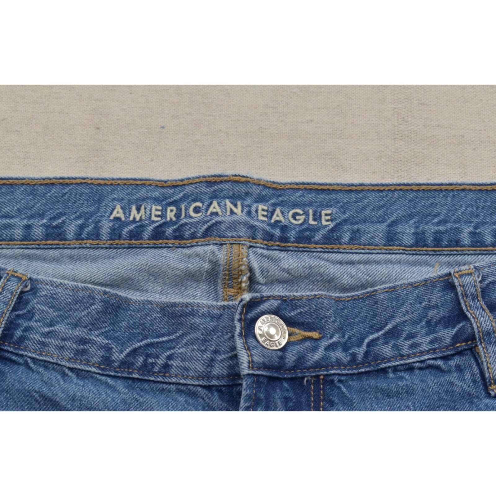 American Eagle Outfitters American Eagle Jeans Women 20 Long High Rise 90s Straight Blue Organic Denim Collection 5-Pocket Womens Size 42" / US 20 - 7 Thumbnail
