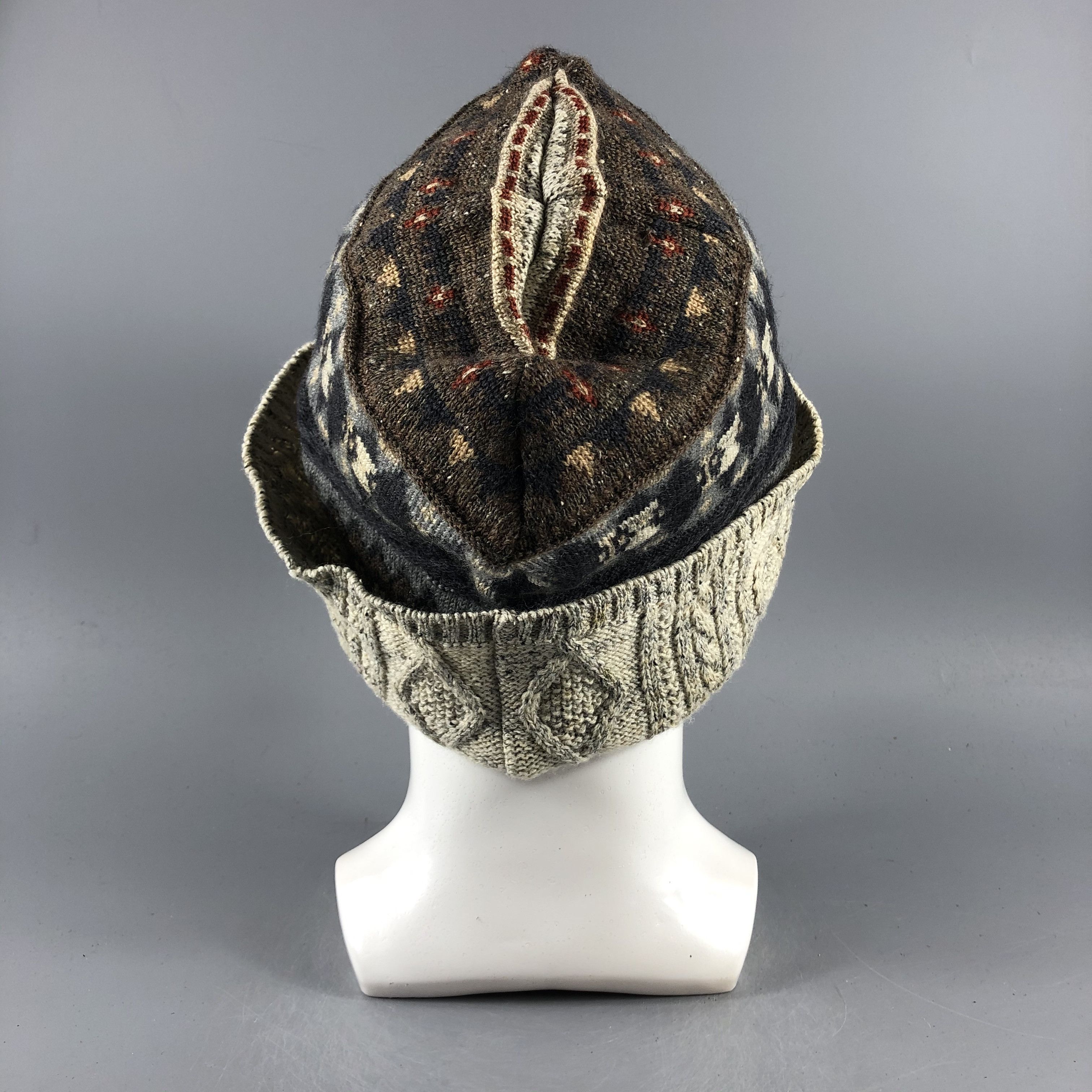 Other × Vintage Saint Joie Fair Isle Beanie Snow Hat Snow Cap -D247 Size ONE SIZE - 2 Thumbnail