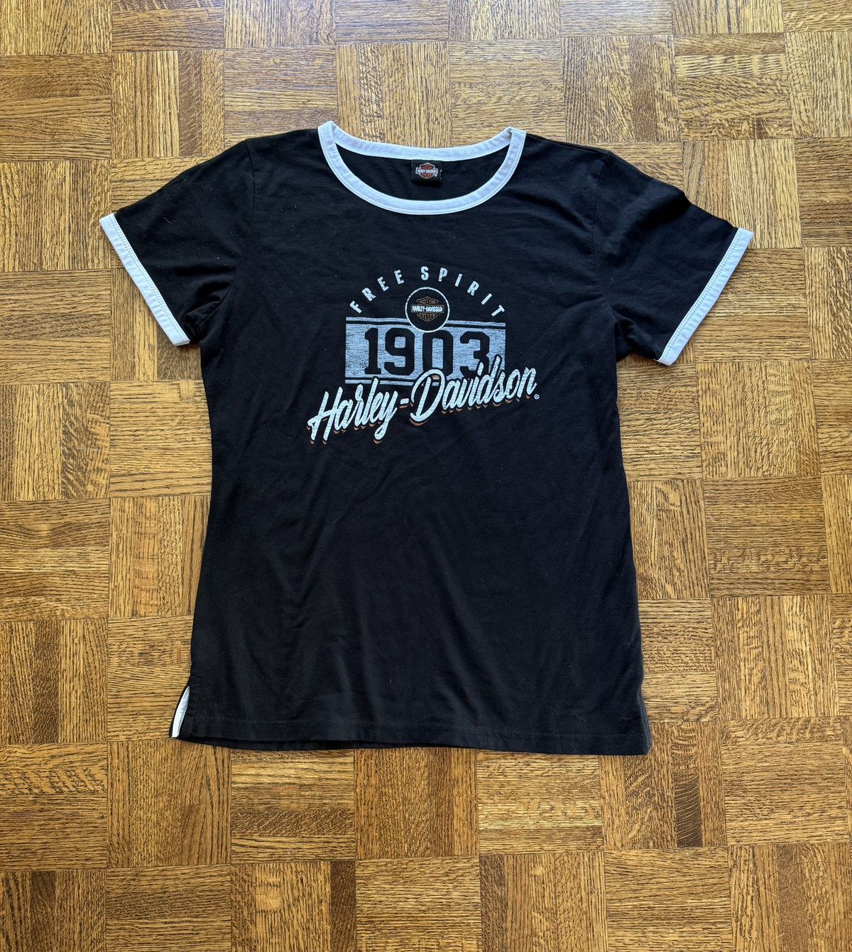 Harley Davidson Harley Davidson Motorcycles Ringer Graphic Tee Size L / US 10 / IT 46 - 1 Thumbnail